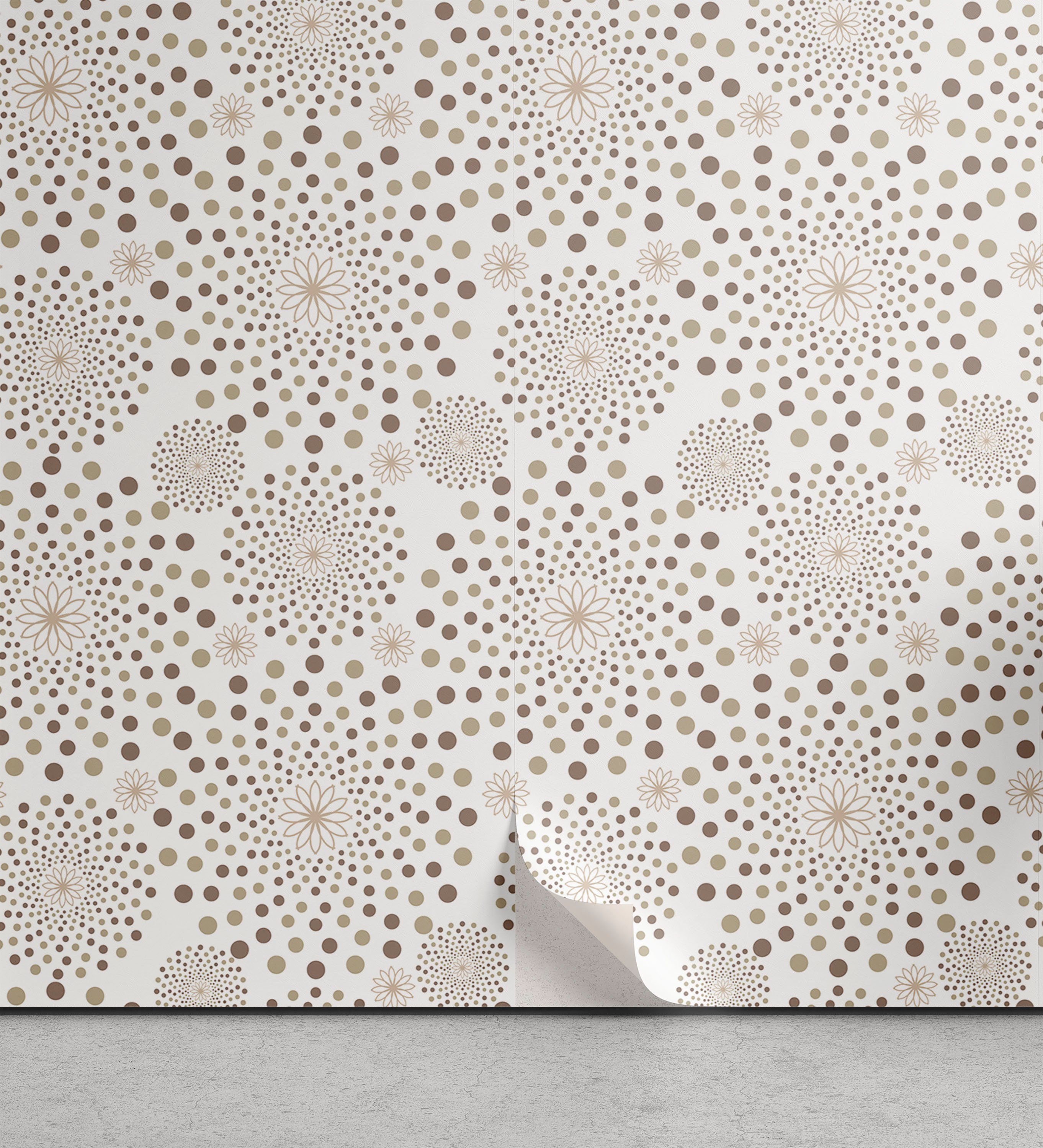 Abakuhaus Vinyltapete selbstklebendes Wohnzimmer Küchenakzent, Abstrakt Blumenschmuck Muster