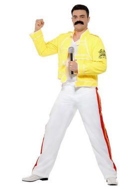 Smiffys Kostüm Queen Freddie Mercury Kostüm, Queen Kostüm im Look des legendären Wembley-Konzerts