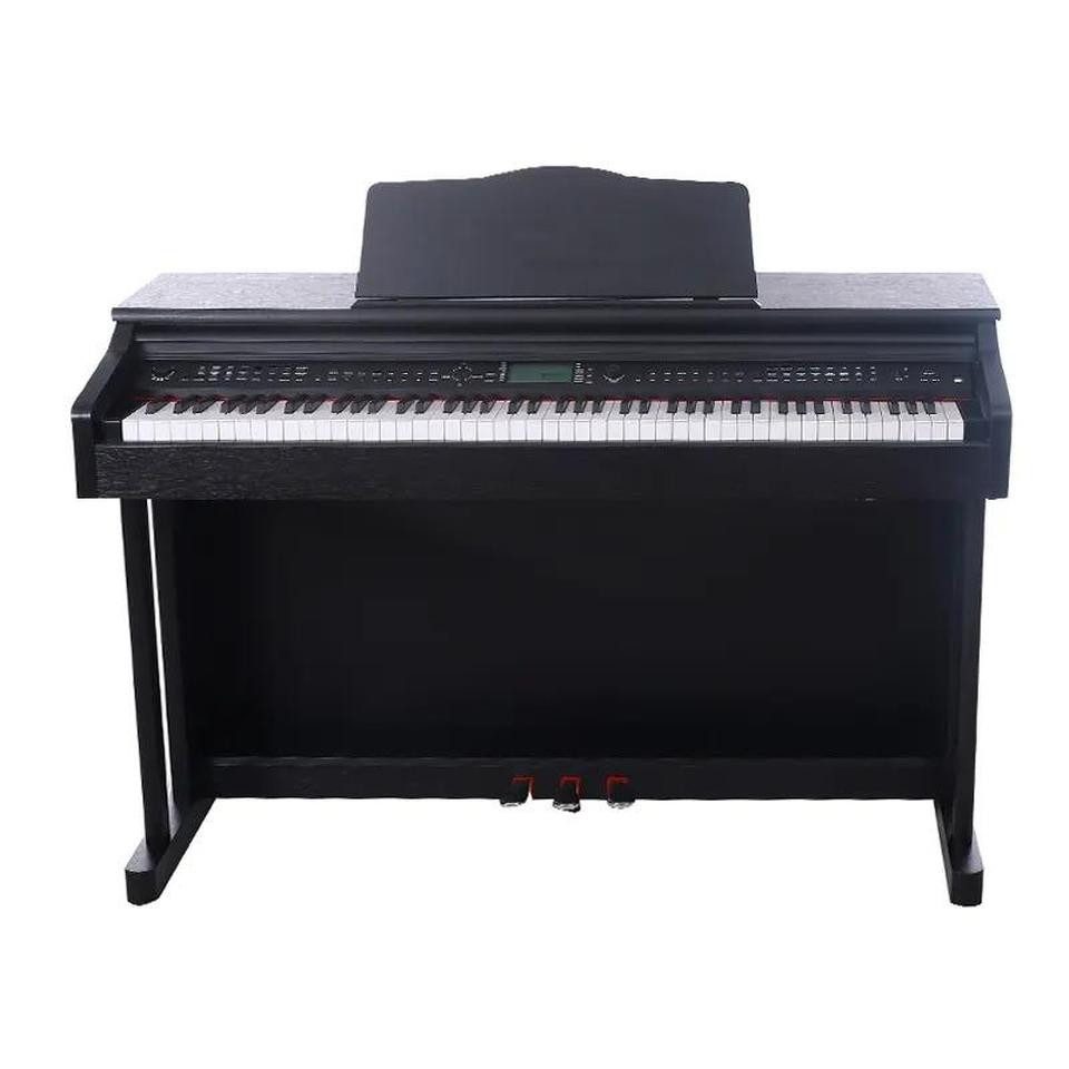 JVmoebel Digitalpiano Digitalpiano in Schwarz Hochglanz mit vielfältigen Klangoptionen (1-St., Maße Digitale Klaviere), Made in Europe