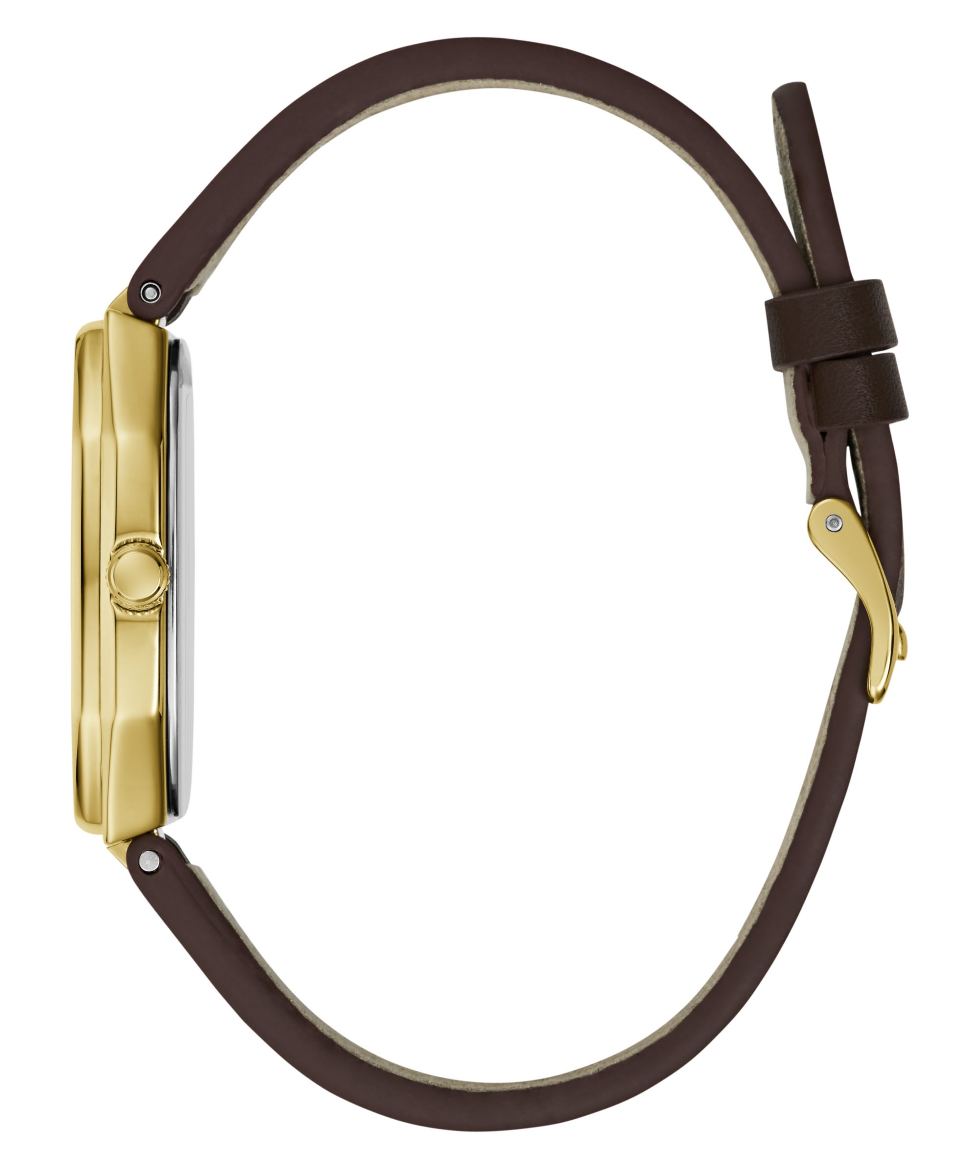Guess Quarzuhr OLIVER GW1126G2, Armbanduhr, Herrenuhr, Lederarmband, analog, Tag, Wochentag