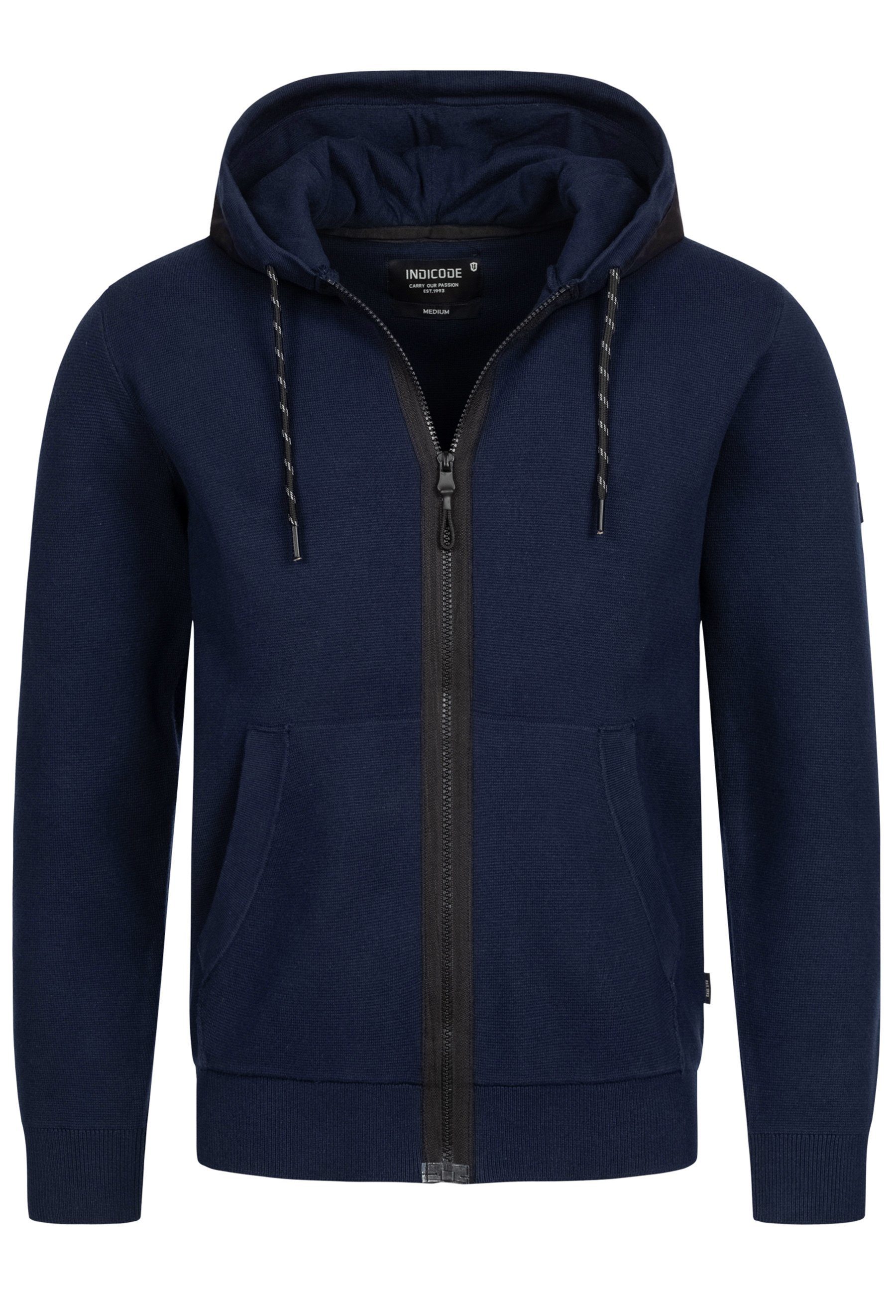 Sweatjacke Reilly Navy Indicode