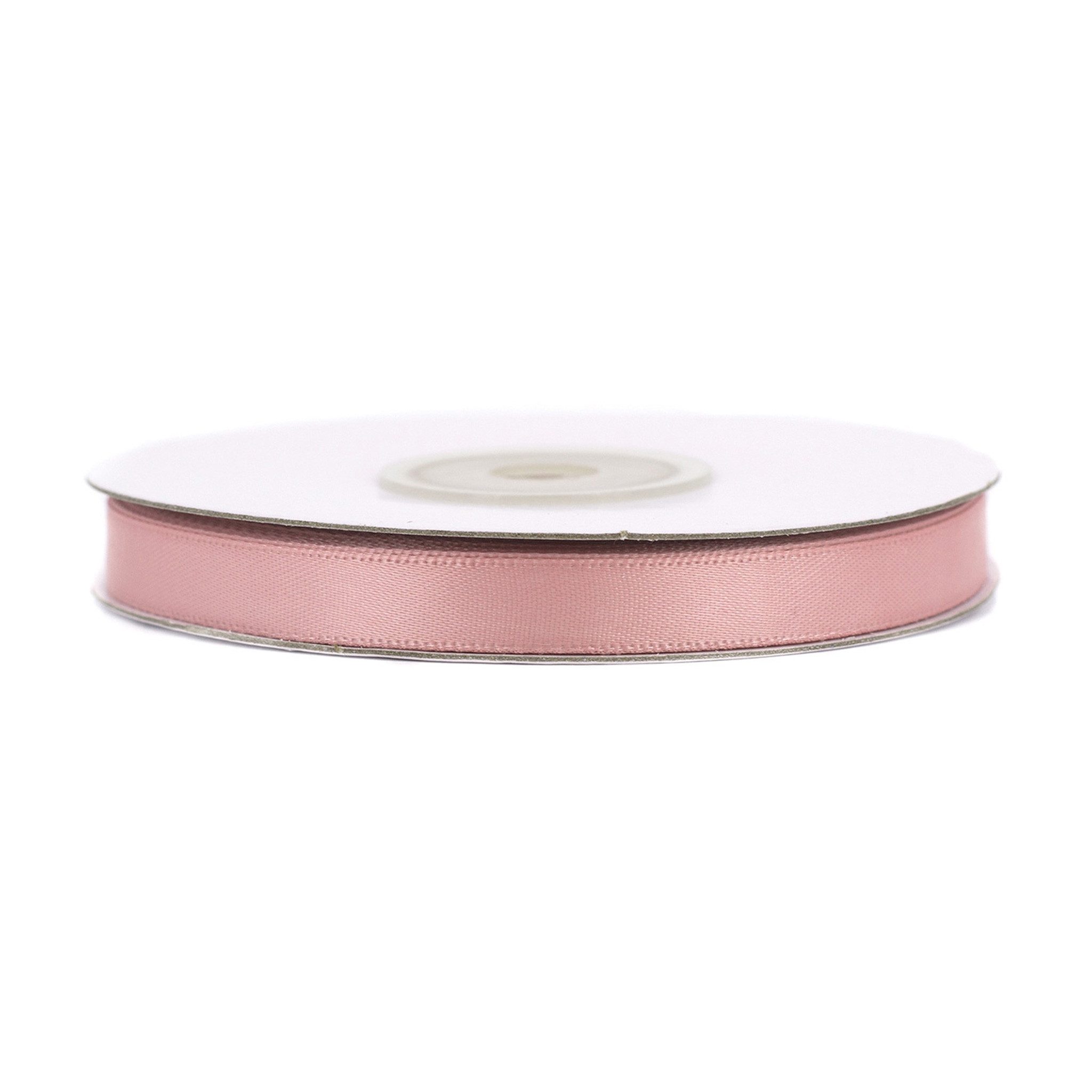 Creativery Satinband, Doppelseitiges Satinband 6mm x 20m Rolle Altrosa