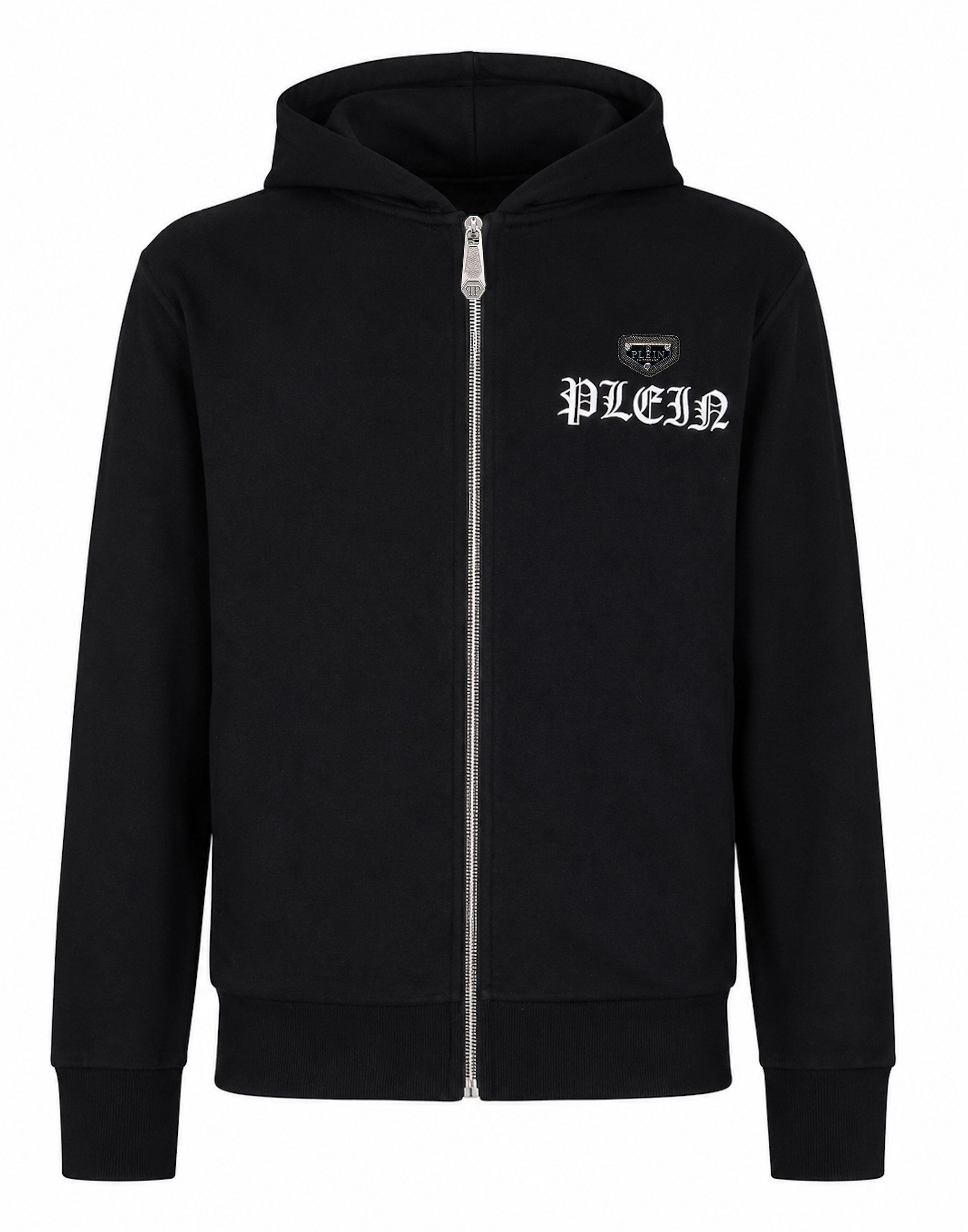 PHILIPP PLEIN Kapuzensweatjacke Skull Mit Schmucksteinen