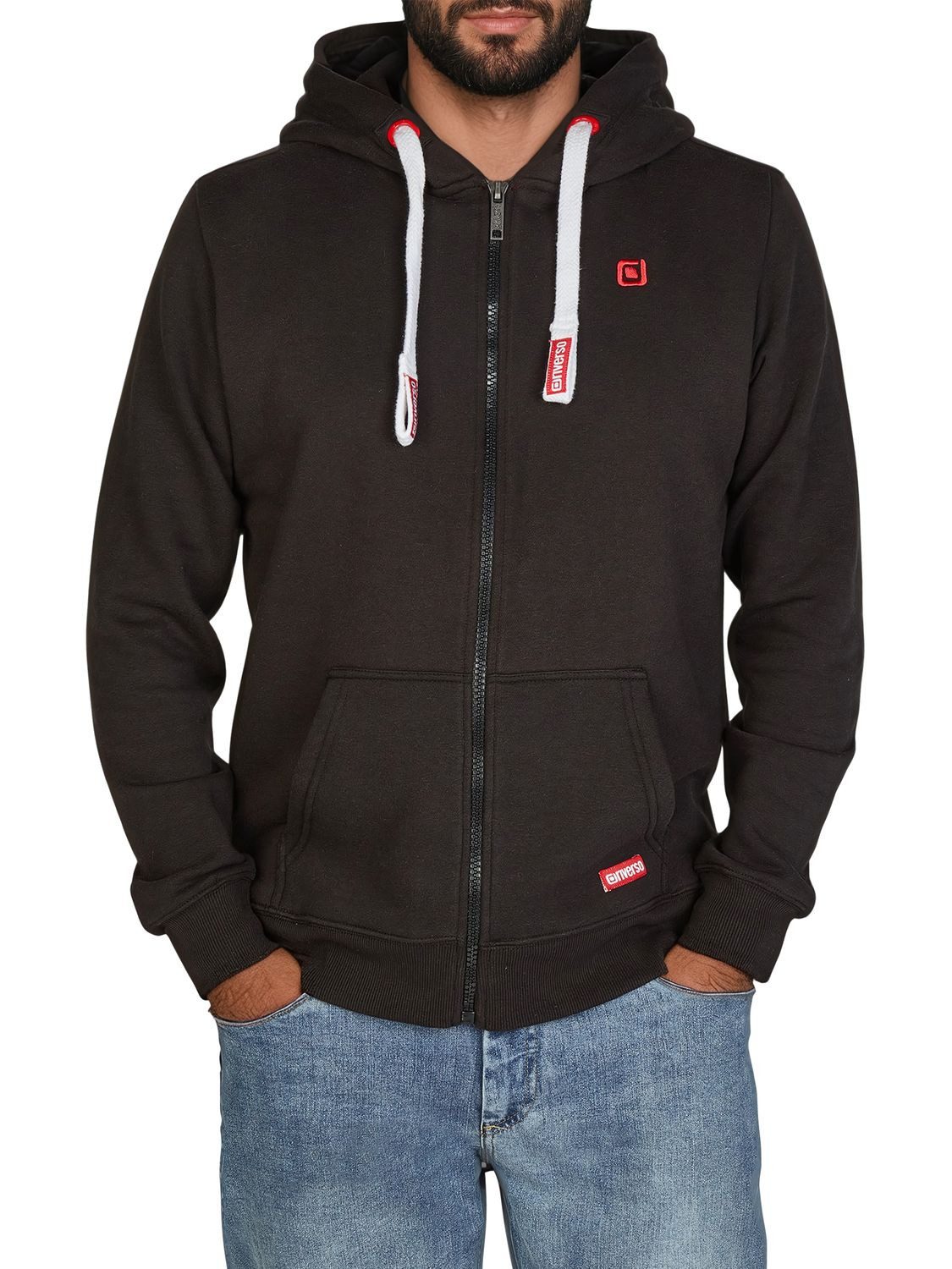 riverso Kapuzensweatjacke Herren Sweatjacke RIVNoah Regular Fit Hoodie mit Kängurutasche