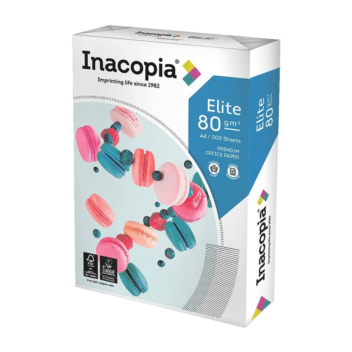 INACOPIA Druckerpapier Elite, 80 g/m², 171 CIE, 500 Blatt