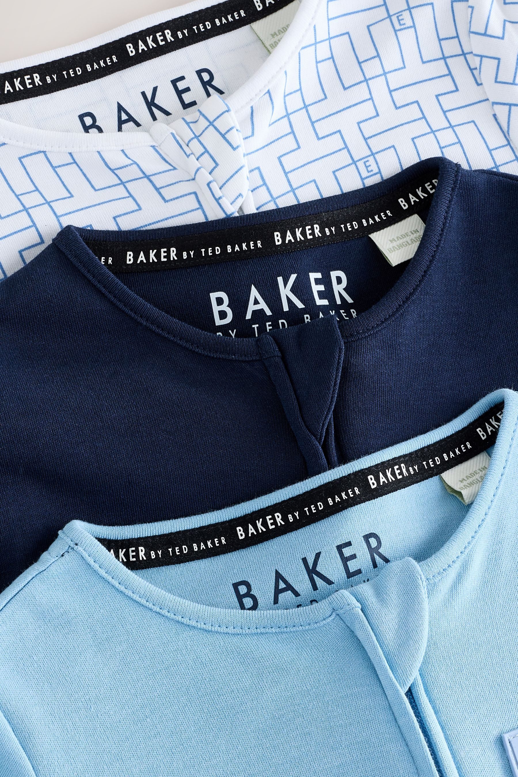 Baker by Ted Baker Schlafoverall Baker by Ted Baker Schlafanzüge Baumwolle, 3 Stk. (3-tlg)