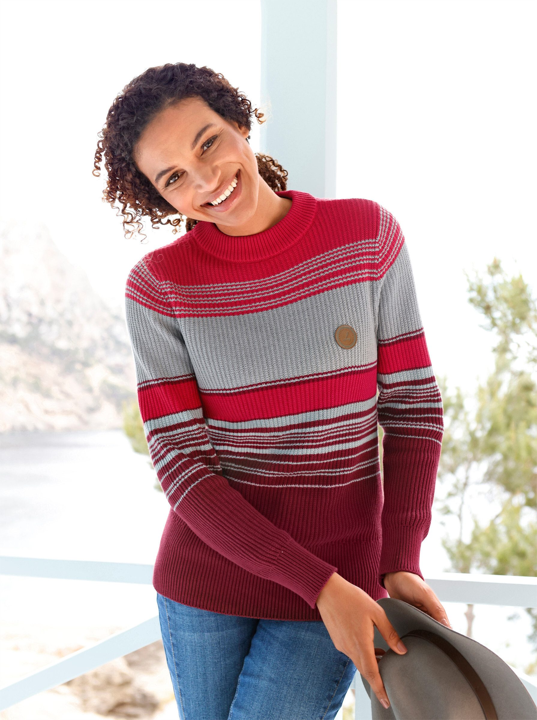 Witt Strickpullover Stehkragenpullover . günstig online kaufen