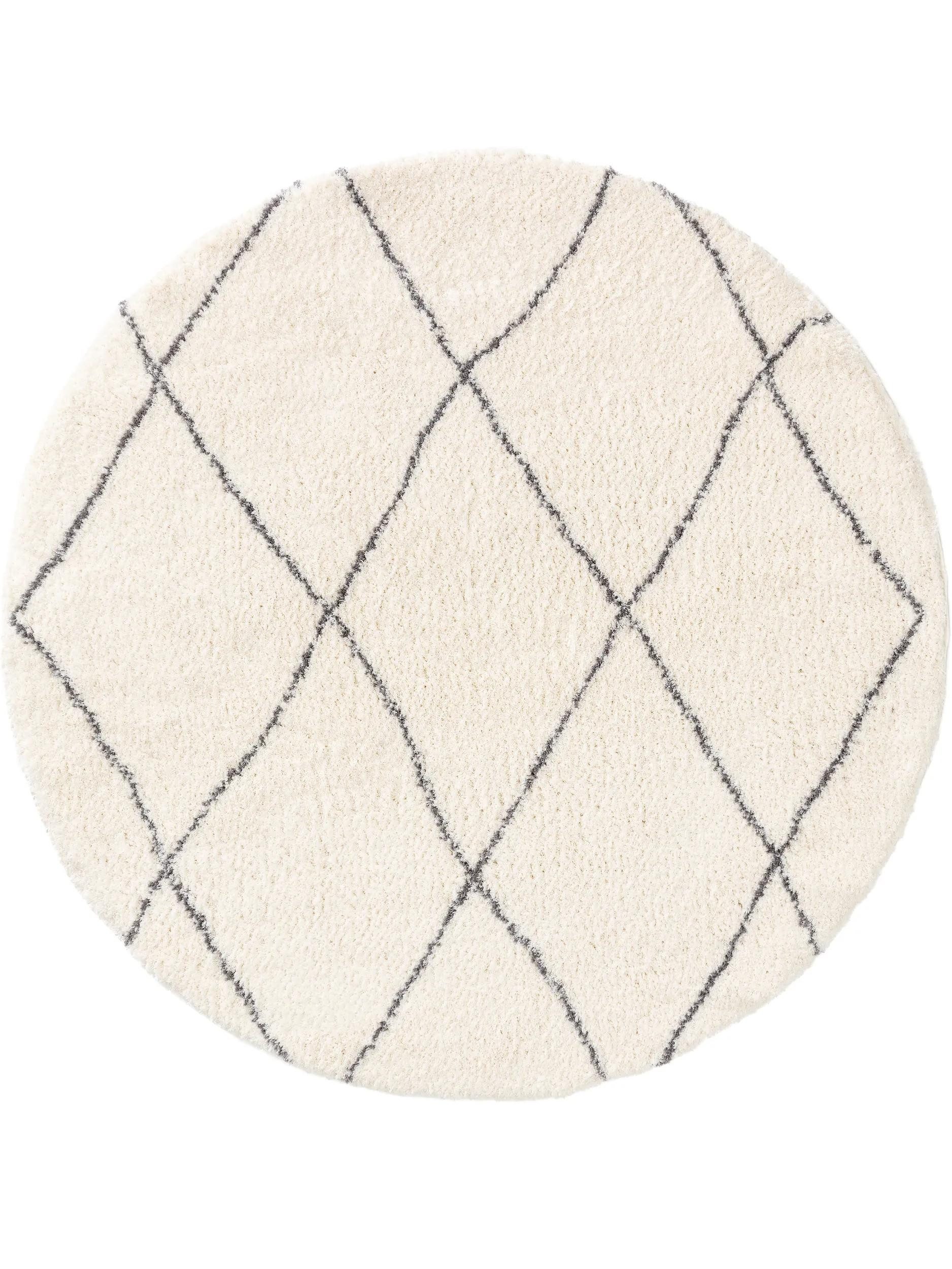 benuta Hochflor-Teppich Benno, rund, Höhe: 21 mm, Teppich Wohnzimmer, Schlafzimmer, Esszimmer, Flur, Kunstfaser, Cozy