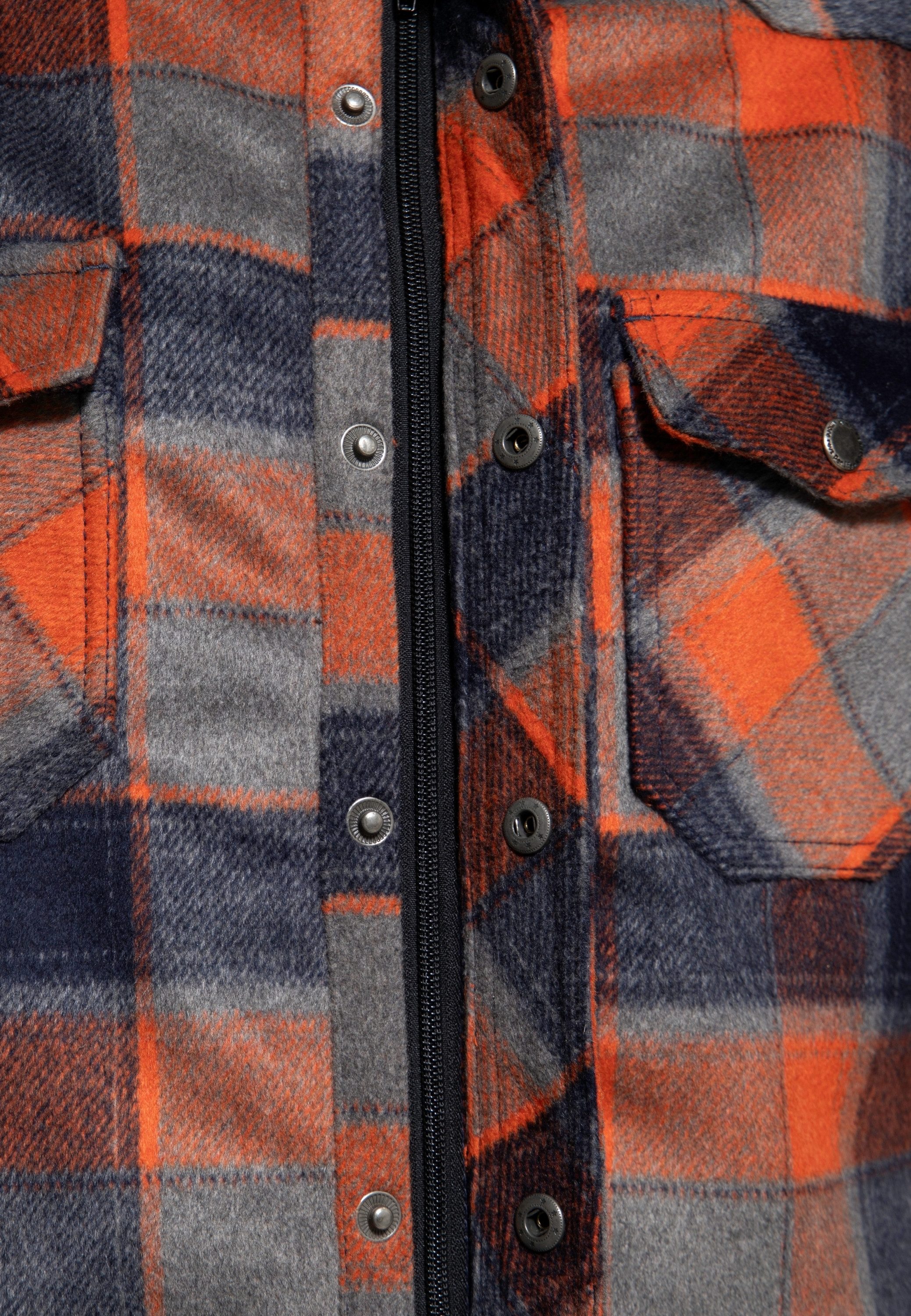 KingKerosin Kurzarmhemd mit Karo Optik