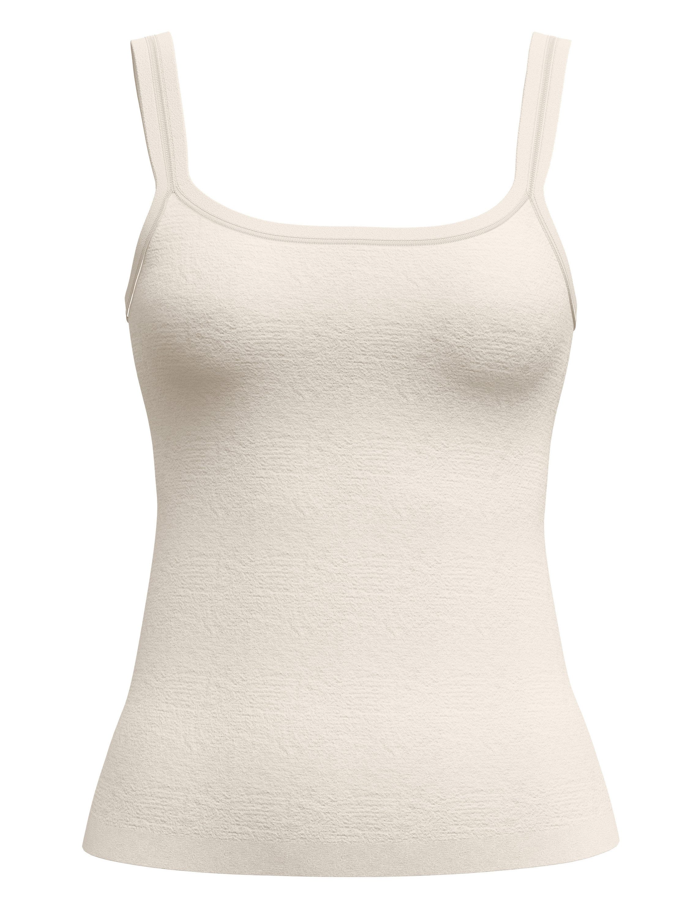 CALIDA Spaghettitop Seamless Natural Damen (1-tlg) Seidig weich, atmungsaktiv und elastisch