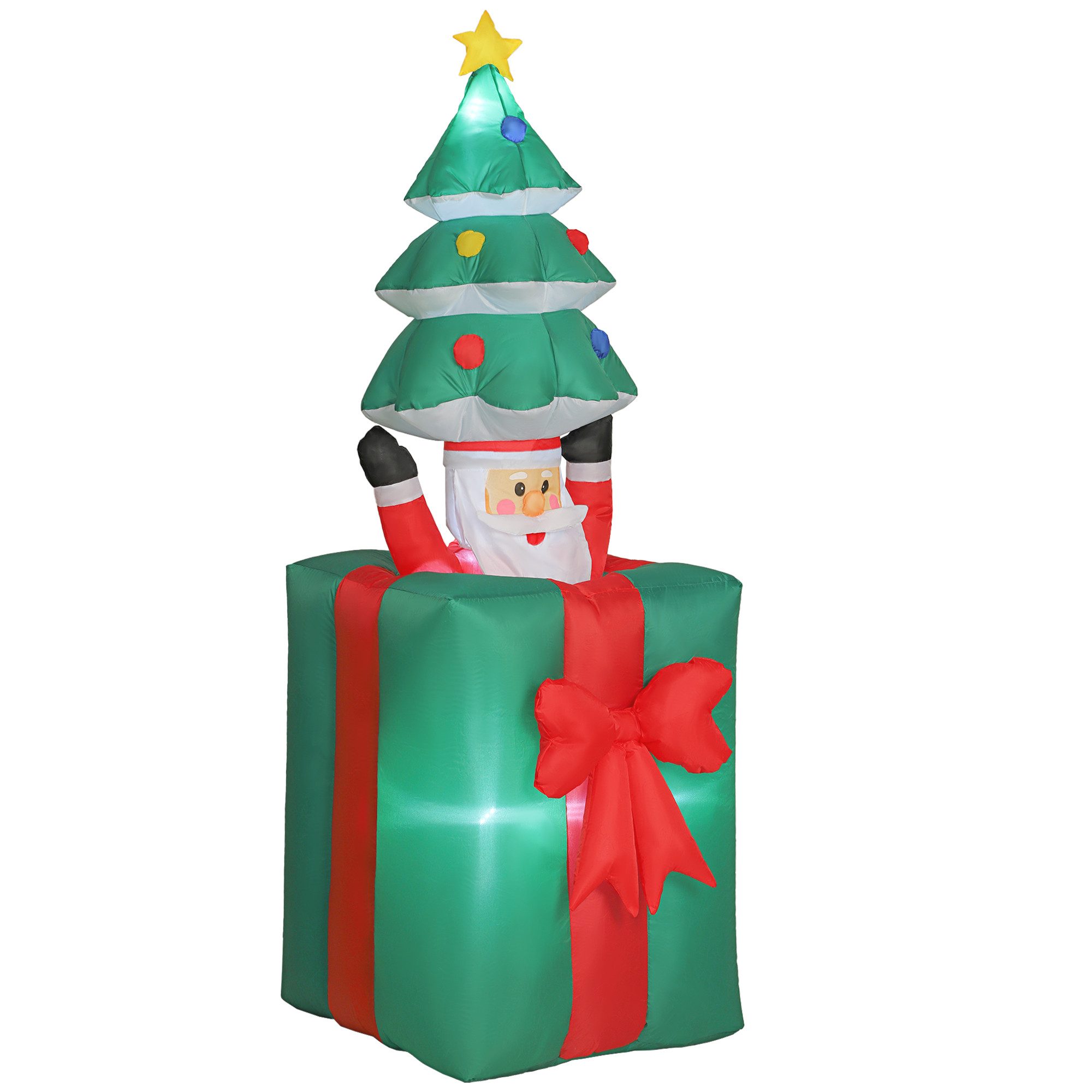 Outsunny Weihnachtsfigur Polyesterstoff (Weihnachtsdekoration, 1 St., Aufbl günstig online kaufen