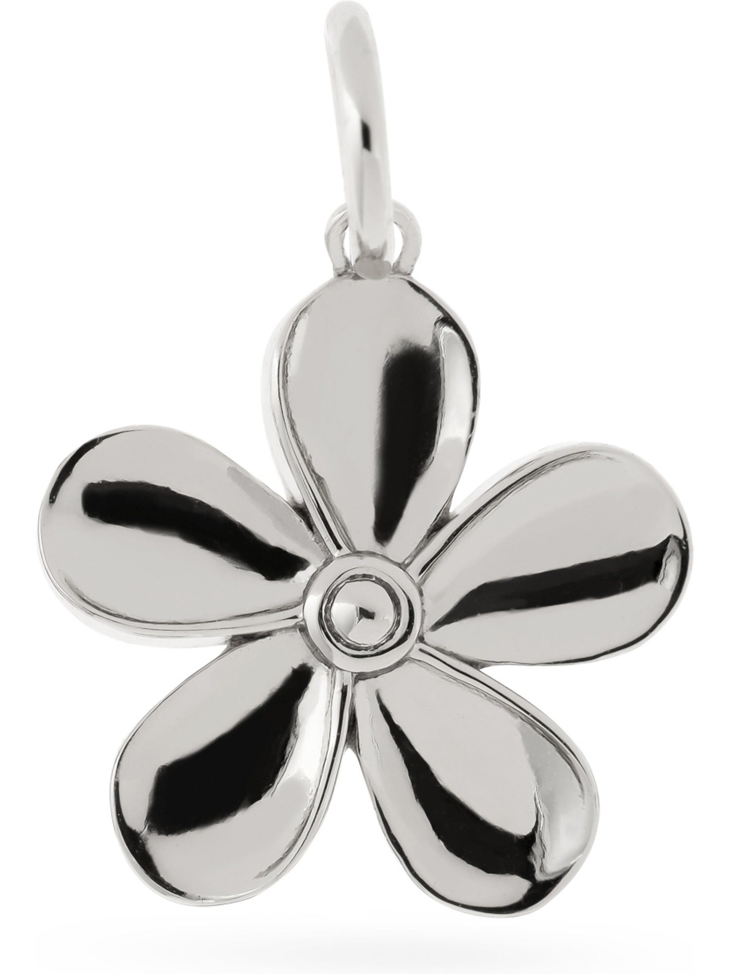 FAVS Kettenanhänger FAVS Damen-Charm 925er Silber Blume