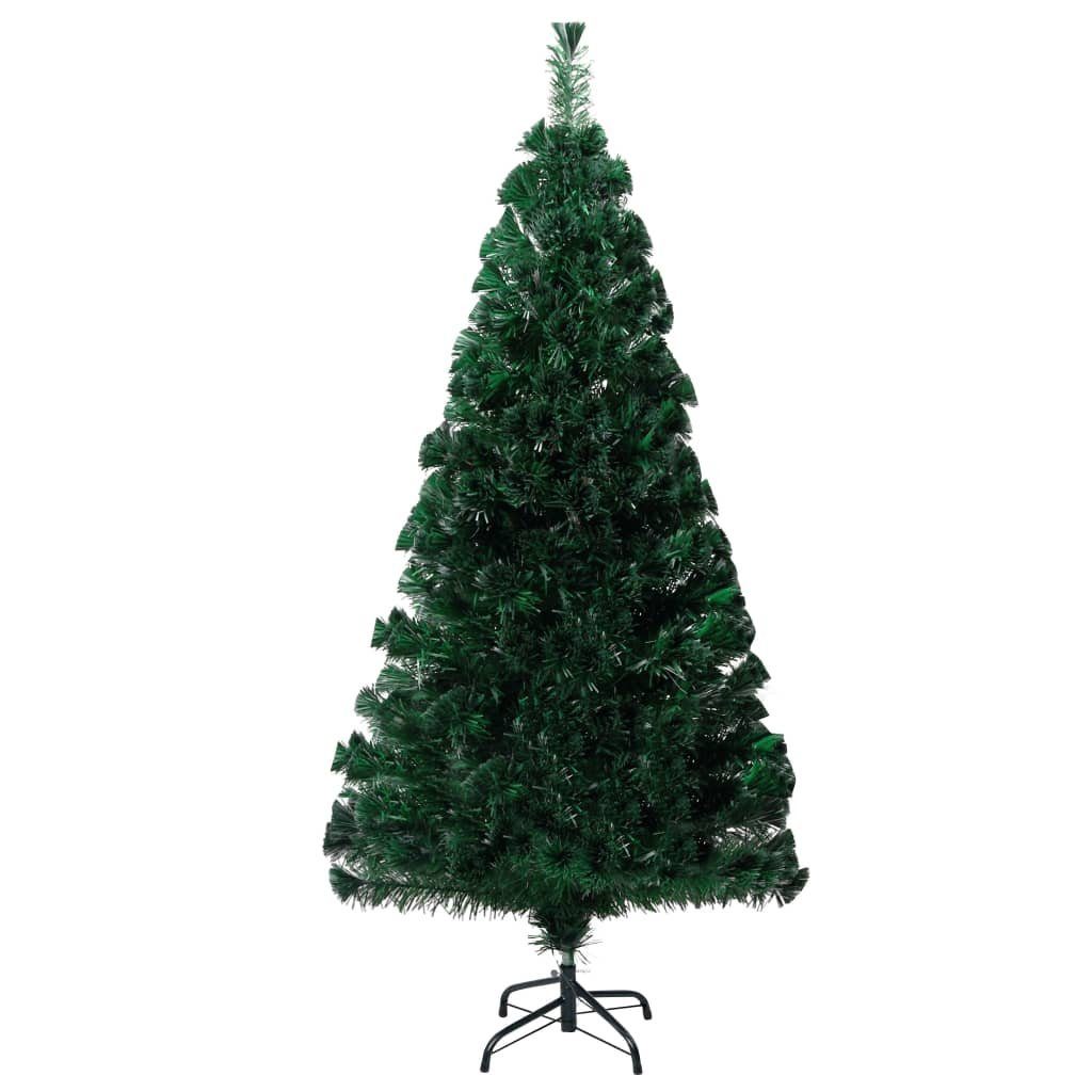 Ständer mit Grün Glasfaser furnicato Künstlicher cm Weihnachtsbaum 150