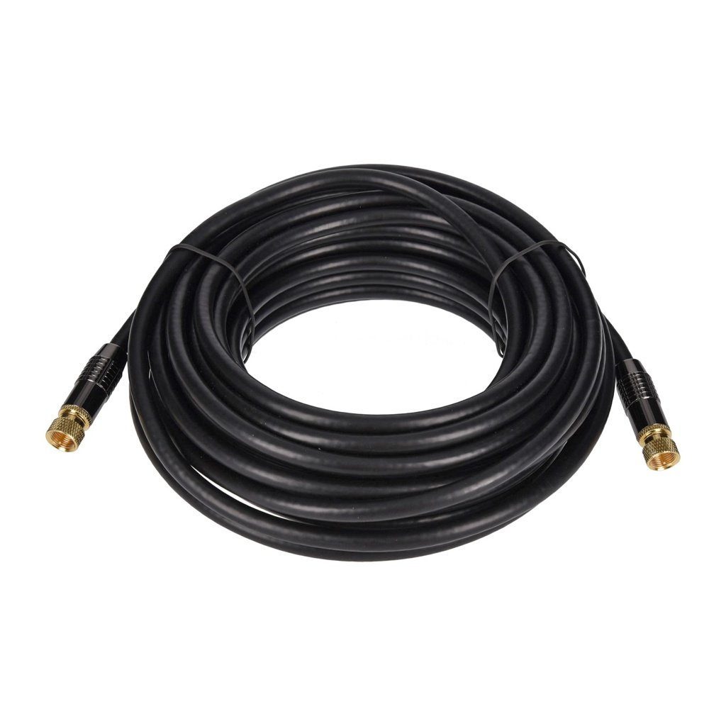 SAT-Halterung SAT-Kabel in schwarz, gerade 10m