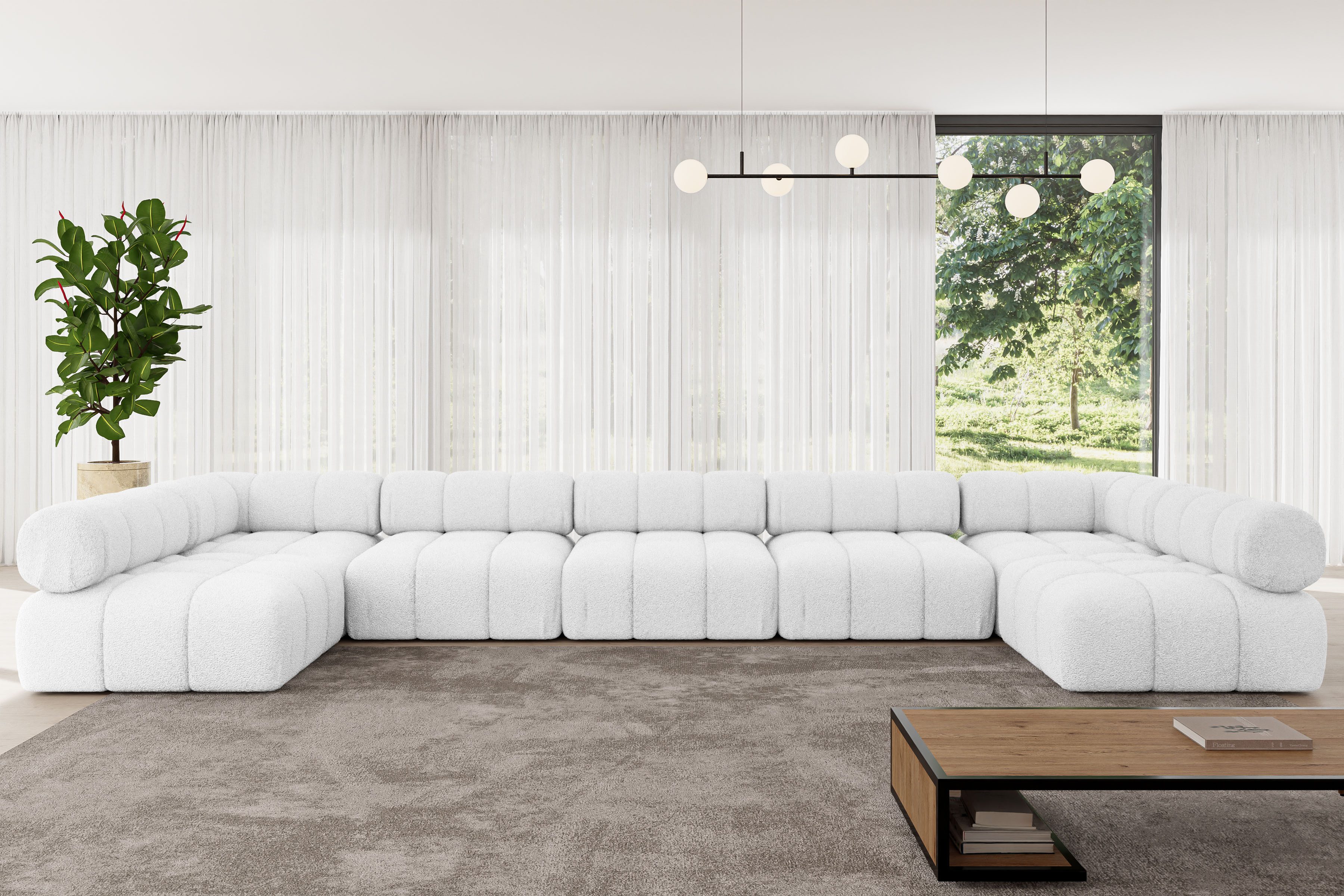 ALTDECOR Wohnlandschaft Garvo-U3, Corner Sofa U-Form günstig online kaufen