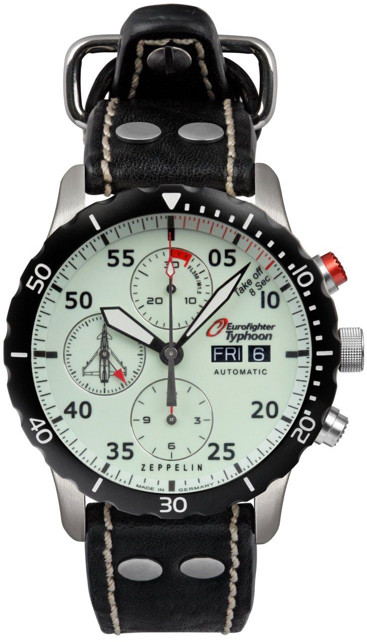 ZEPPELIN Chronograph »Eurofighter Typhoon, ETA Valjoux 7753, Limited