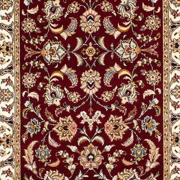 Orientteppich Perser - Täbriz - Royal - 315 x 88 cm - dunkelrot, morgenland, rechteckig, Höhe: 7 mm, Wohnzimmer, Handgeknüpft, Einzelstück mit Zertifikat
