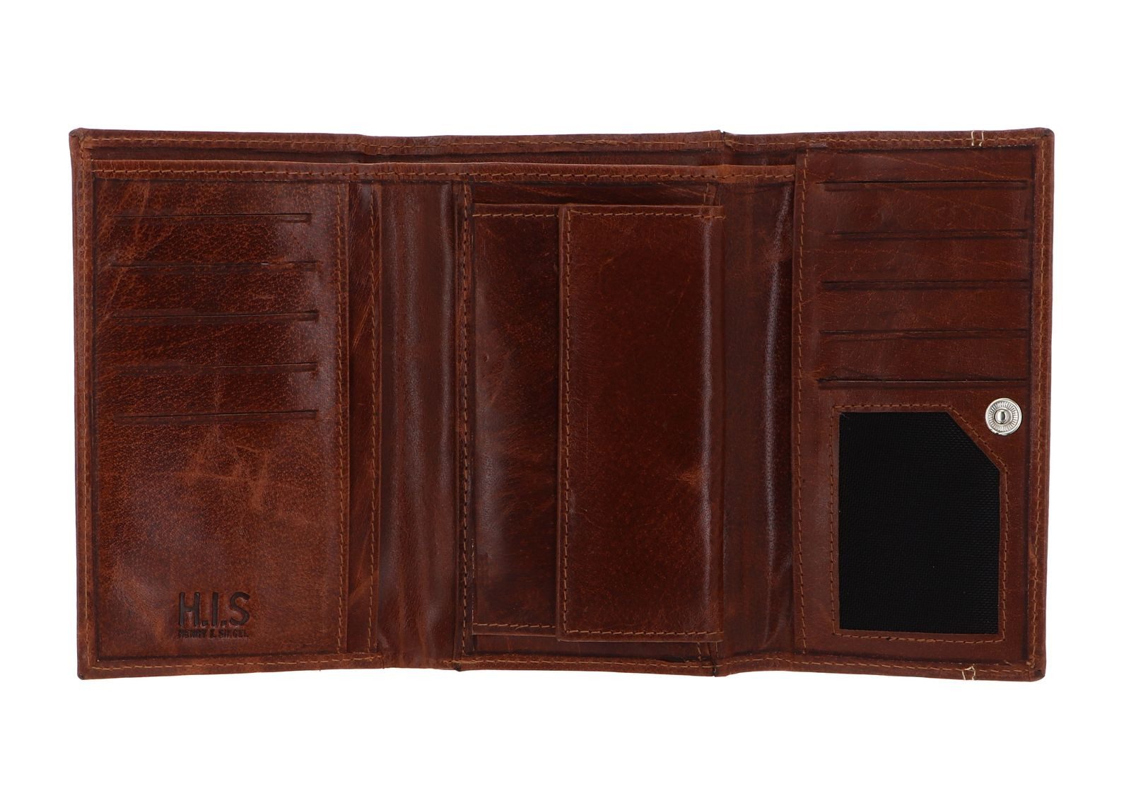 H.I.S Geldbörse Wallet, aus echtem Leder