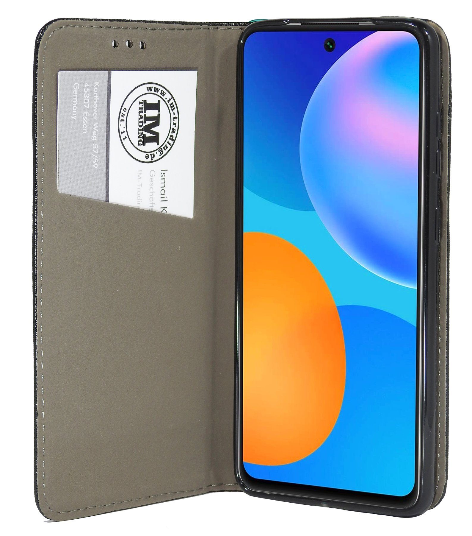 cofi1453 Handyhülle cofi1453® Buch Tasche "Smart" kompatibel mit HUAWEI P SMART 2021 Handy