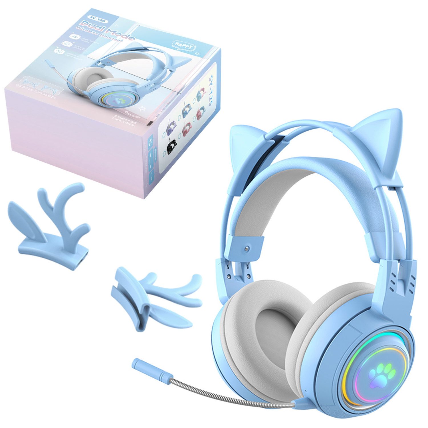 Bluetooth-Headset für Computer mit Mikrofon mit Geräuschunterdrückung Bluetooth-Kopfhörer