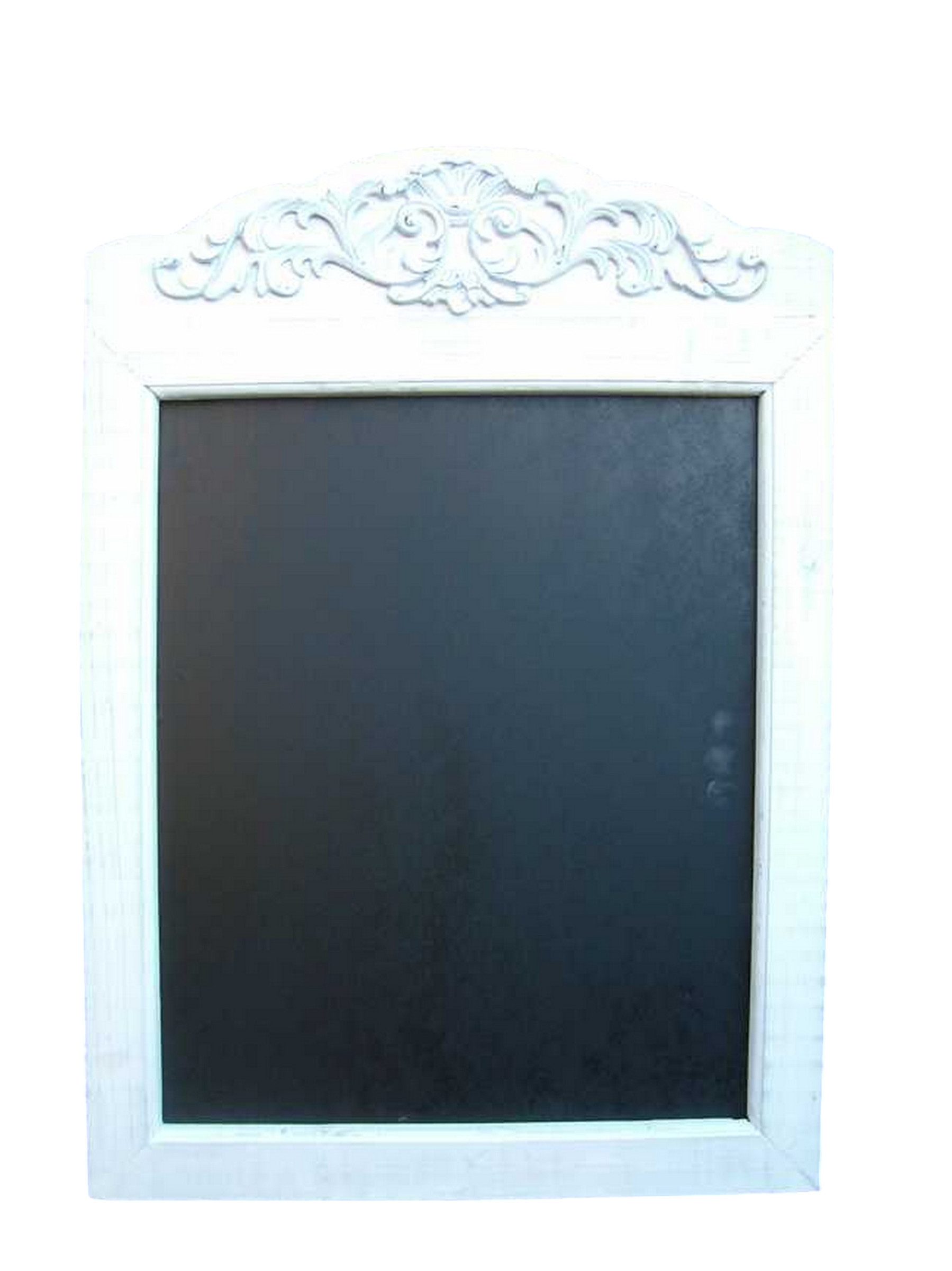 Deko-Impression Wandtafel Wandtafel, Kreidetafel Werbetafel Shabby weiss Landhaus 70 x 50 cm, (1-tlg)