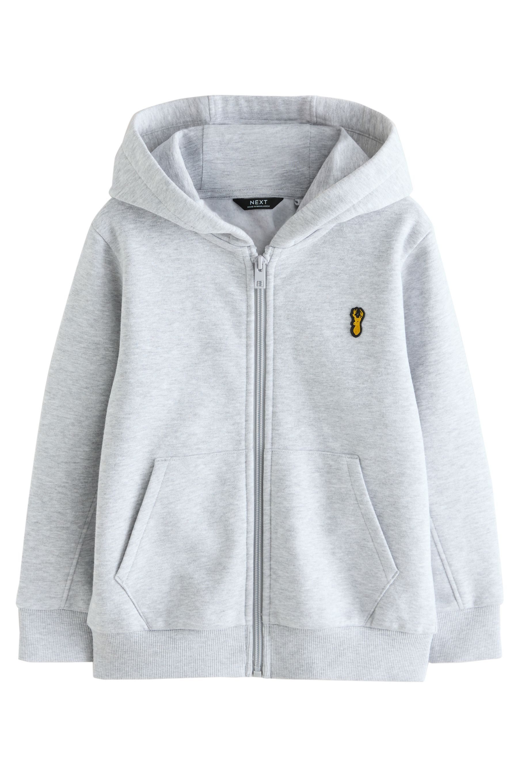 Next Hoodie Kapuzenjacke mit Reißverschluss und Hirsch (1-tlg)