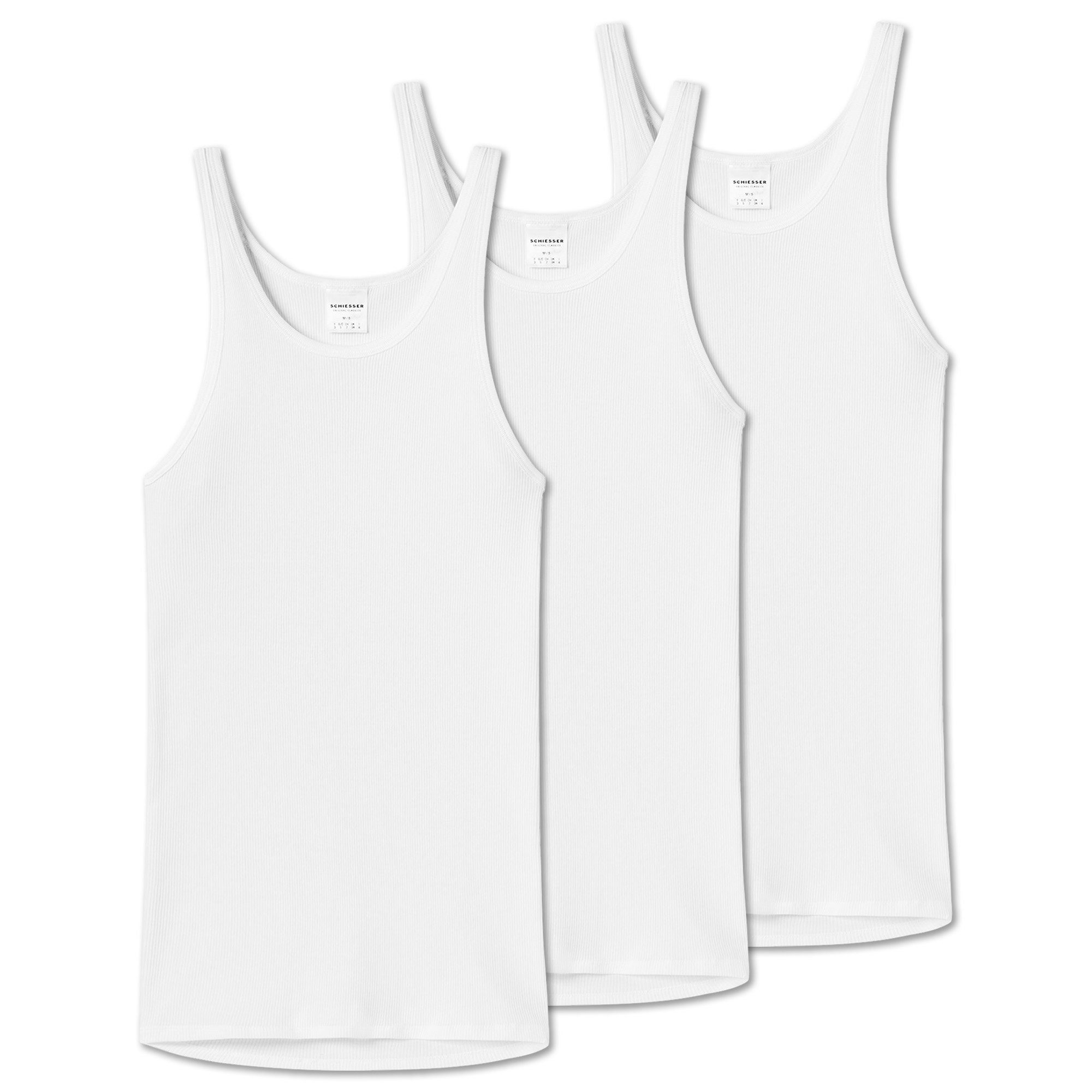 Unterhemd Herren Unterhemd 3er Pack Baumwolle