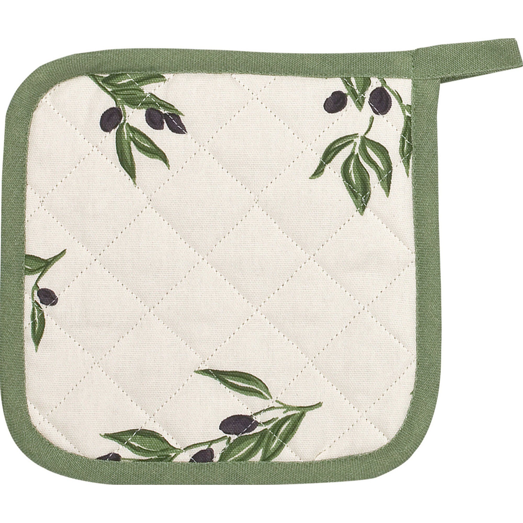 Kracht Topflappen Topflappen "Olivenzweige" 2er-Pack, Motiv günstig online kaufen