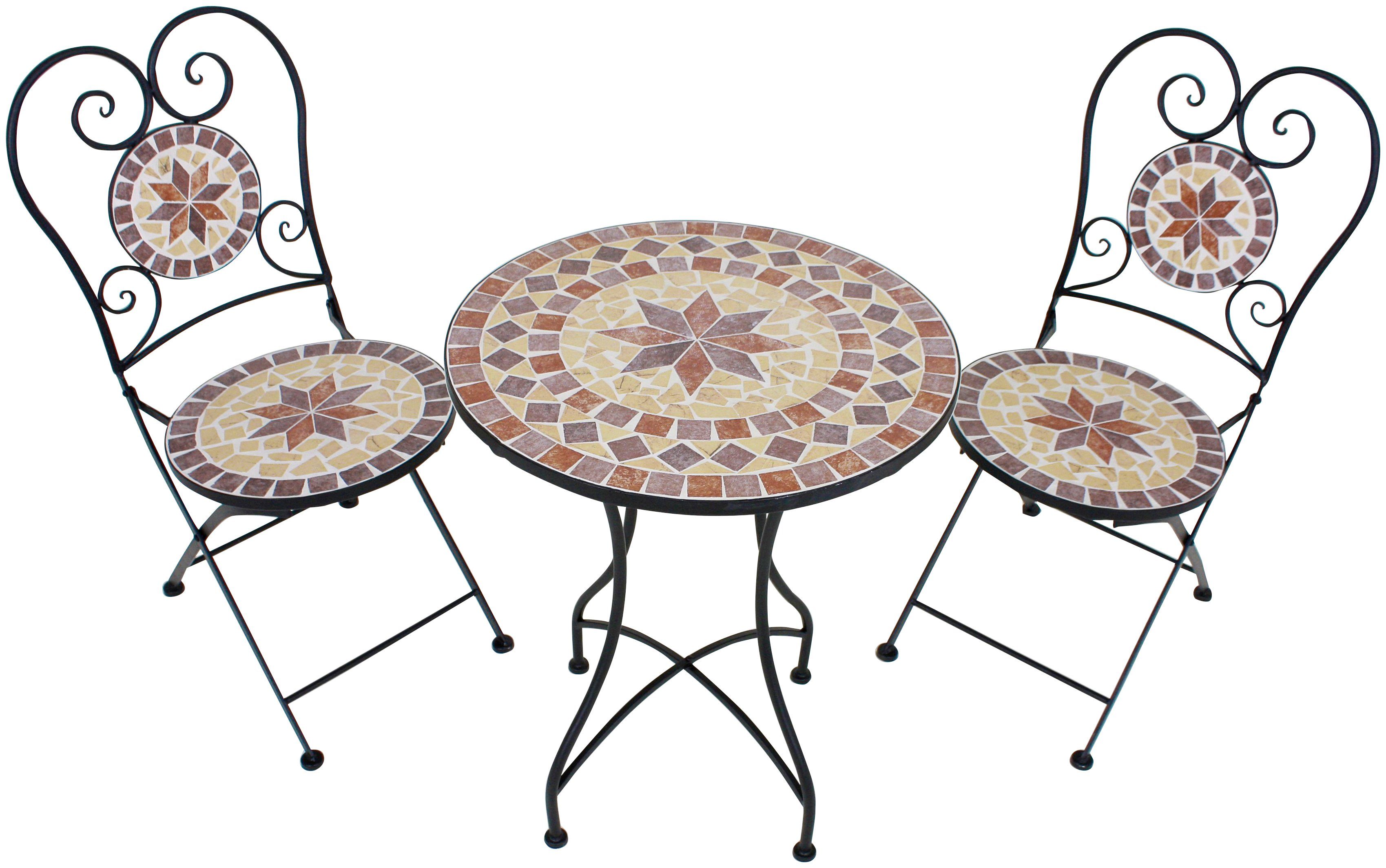 Garden Pleasure Balkonset Amarillo, (1x Tisch, 2x Stuhl)