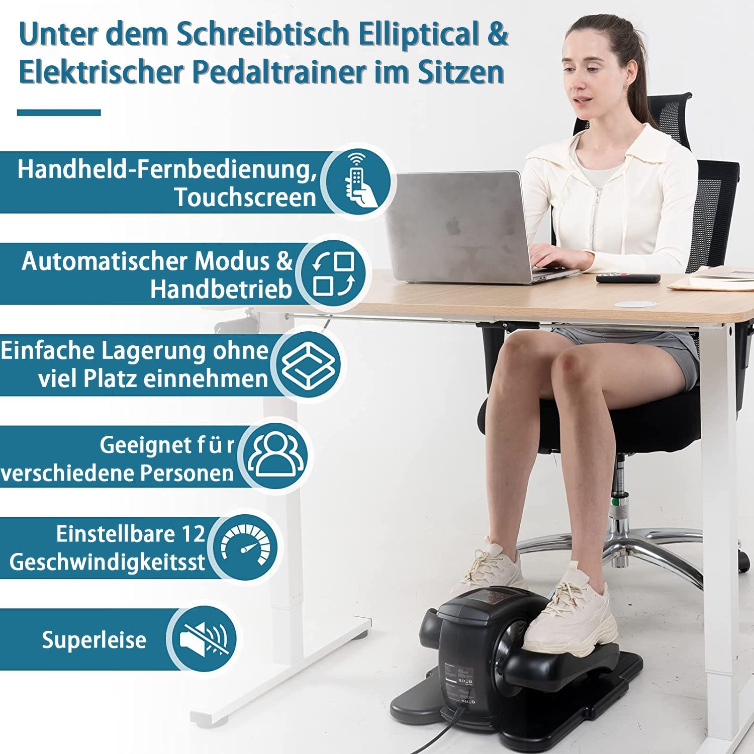 Einstellbaren Ellipsentrainer Mini Widerstanden/Remote GEARSTONE mit Mini-Stepper, 12