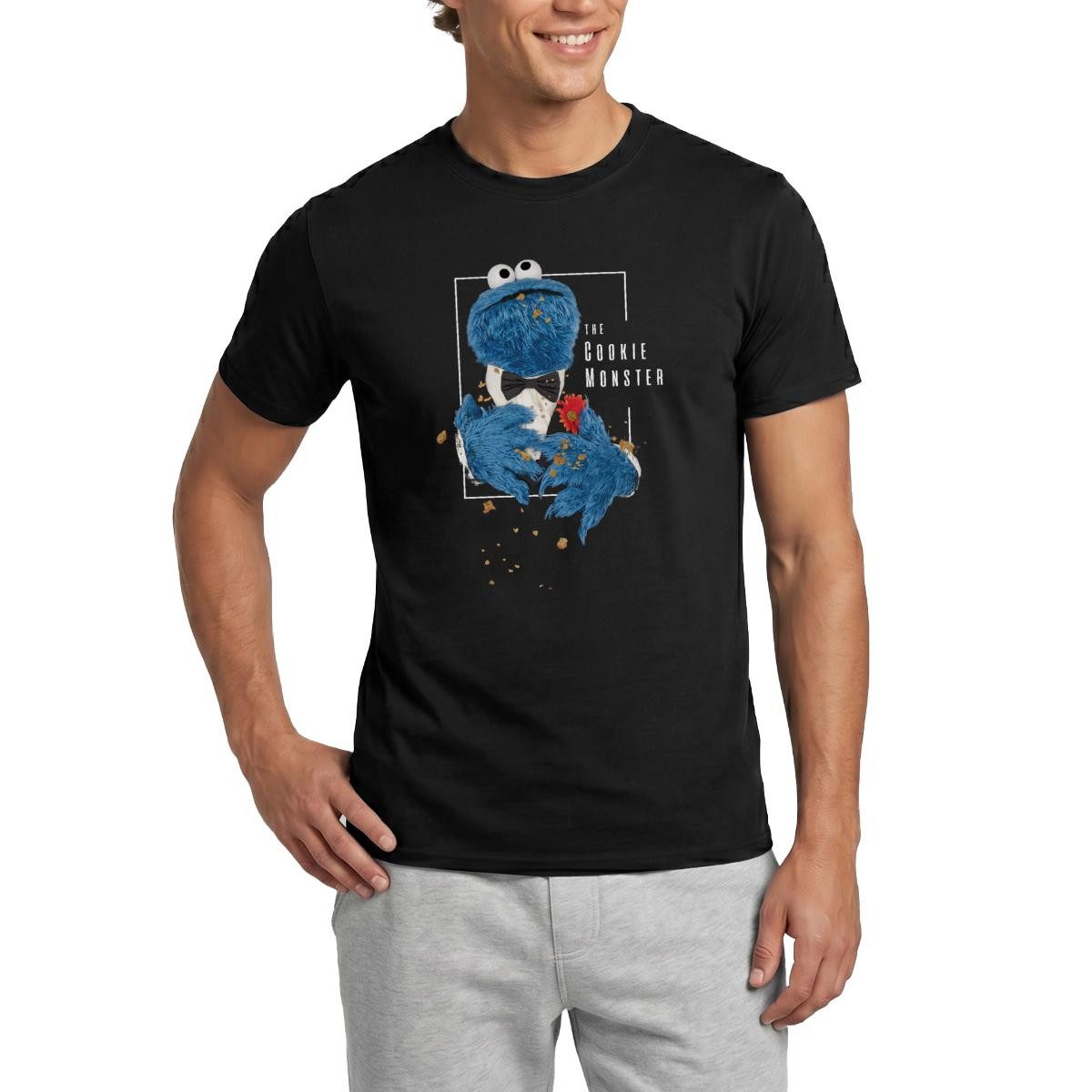 Spreadshirt T-Shirt Sesamstraße The Cookie Monster Männer T-Shirt (1-tlg)