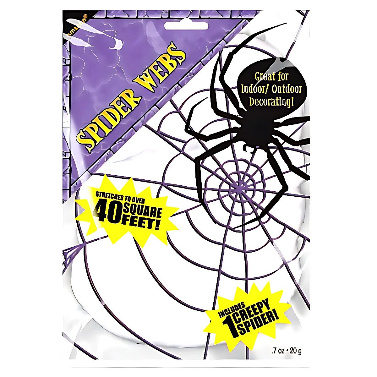 Amscan Partyanzug Spinnweben mit Spinne, 20g