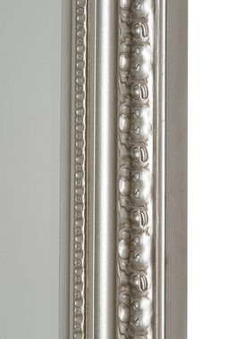 elbmöbel Wandspiegel Wandspiegel Silber 1001 Nacht, Wandspiegel: Groß 82x62x7 cm Silber barock verziert Holz