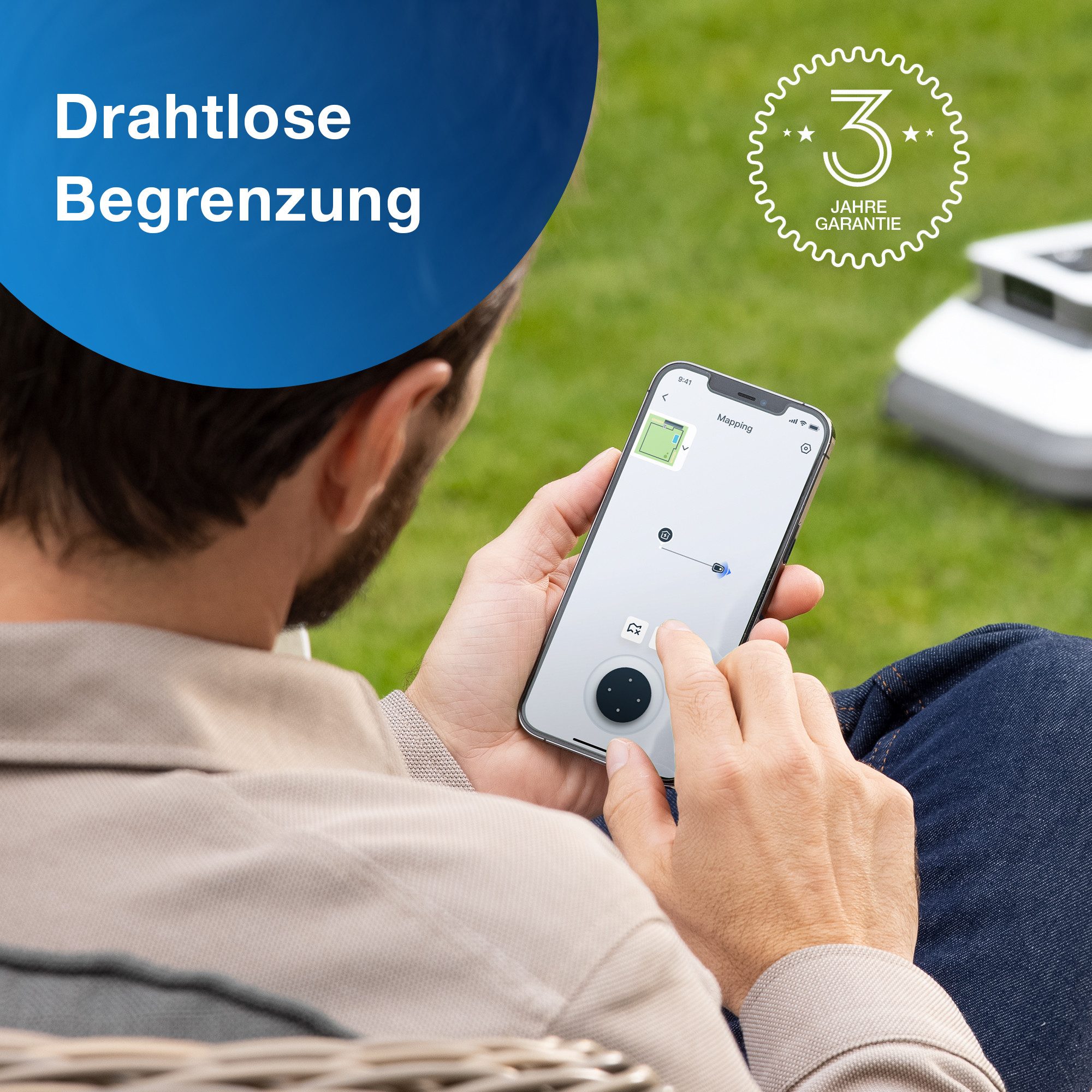 ECOVACS Rasenmähroboter GOAT G1-800 Whi...