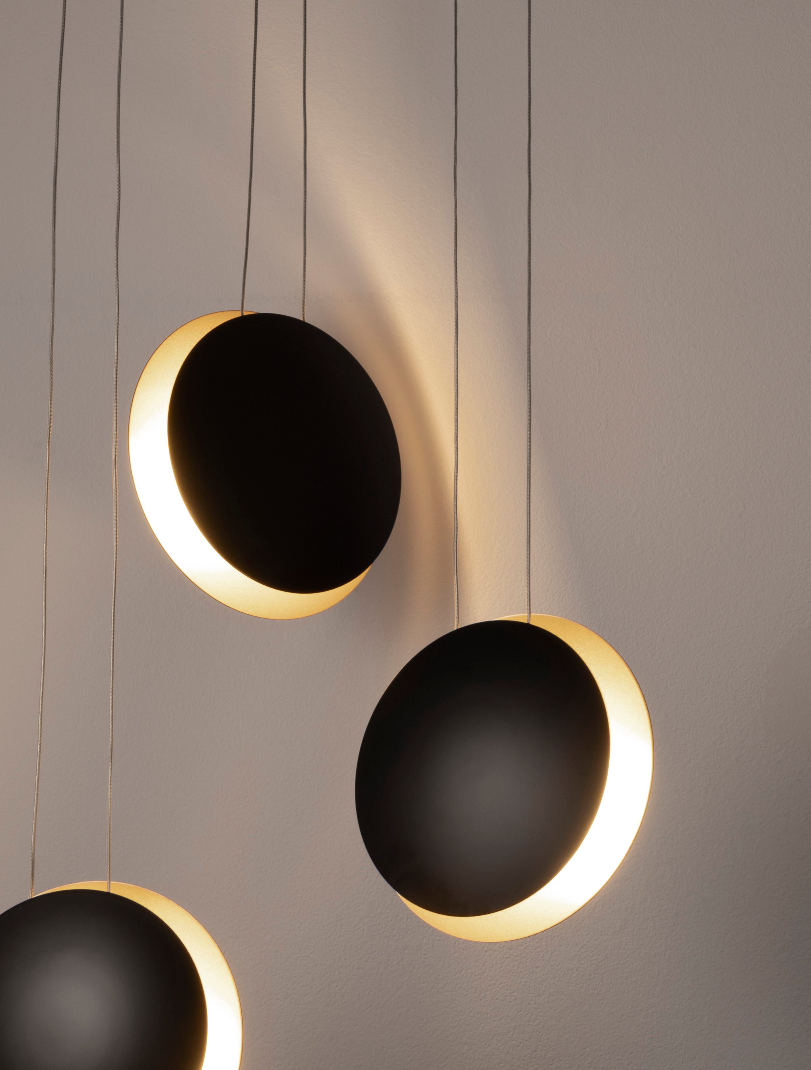 Nova Luce LED-Hängeleuchte SHELL, Warmweiß, Mit Leuchtmittel; Höhenverstellbar