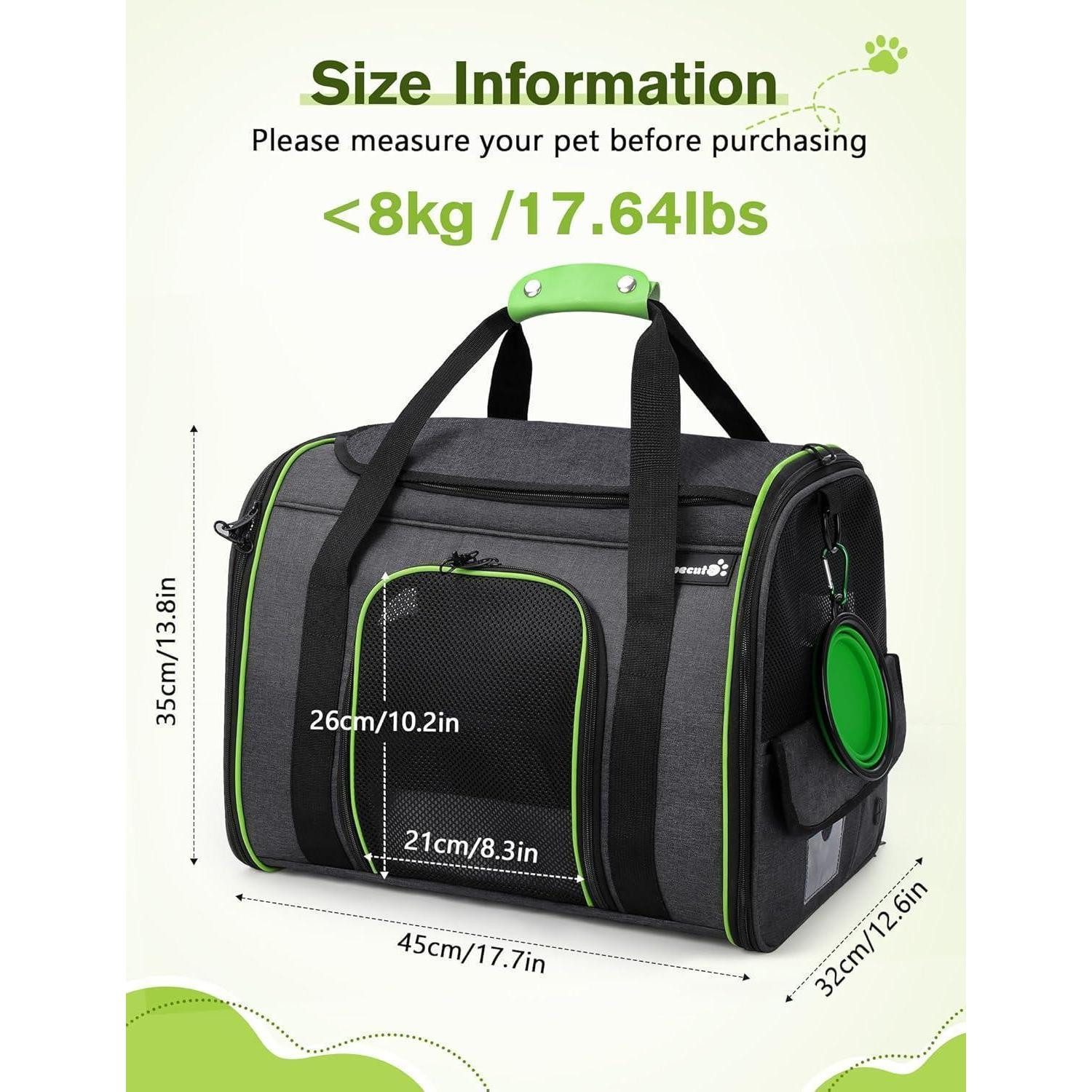 LuxusKollektion Tiertransporttasche Transportbox Katze Katzentasche Hundetragetasche Schultergurt - XL