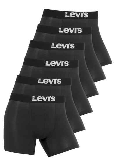 Levi's® Boxershorts Levi's Men Solid Badic Boxer 6er Pack (Packung, 6-St) Komfort und Style, 6er Multipack