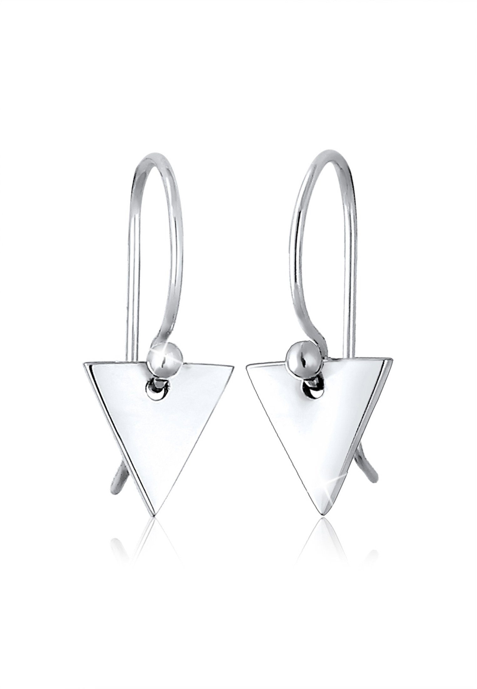 Elli Paar Ohrhänger Dreieck Geo Minimal Trend 925 Silber