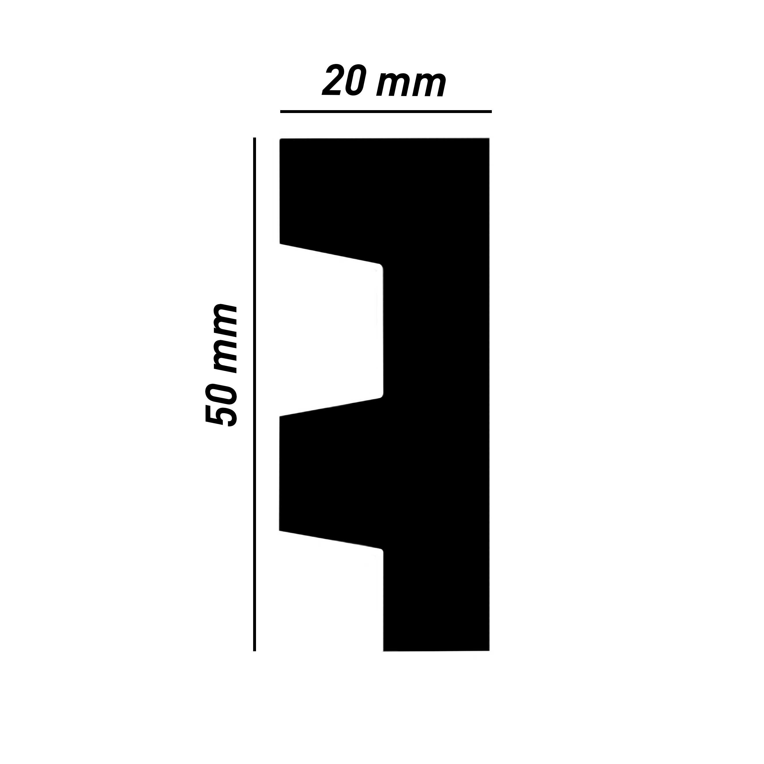 PROVISTON Zierleiste 20 x 50 x günstig online kaufen