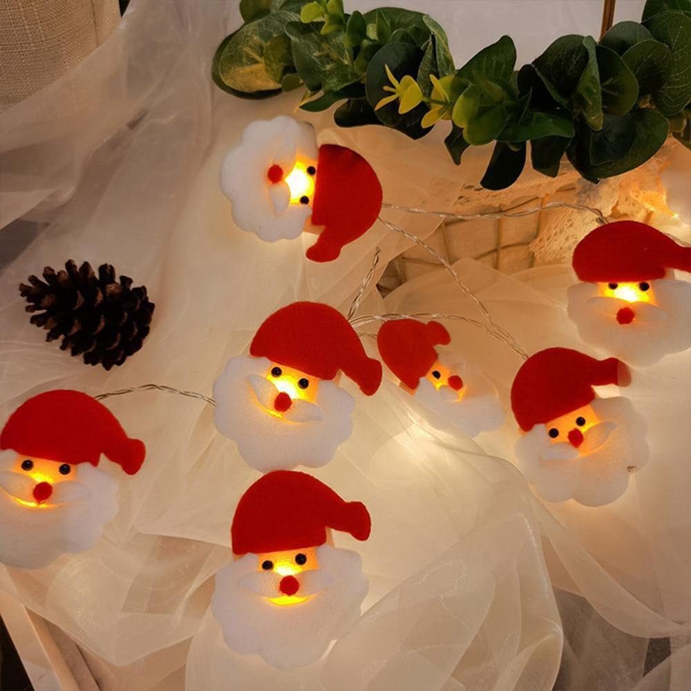 Deko Rosnek Kurzer LED-Lichterkette Batterie, Plüsch, Schneemann Weihnachtsbaum Rentier; Weihnachtsfeier, Weihnachtsmann 1.5/3M, für