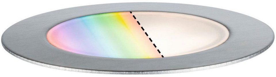 Paulmann LED Gartenleuchte Outdoor Plug & Shine Einbauleuchte Floor RGBW  IP67 ZigBee, Farbwechsel, LED fest integriert, Tageslichtweiß, IP67, ZigBee  RGBW, Kombinierbar mit Zubehörteilen aus der Plug & Shine Serie
