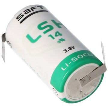 Saft SAFT LSH14CNR Lithium Batterie 3.6V 5500mAh mit Lötfahnen in Z-Form Batterie, (3,6 V)