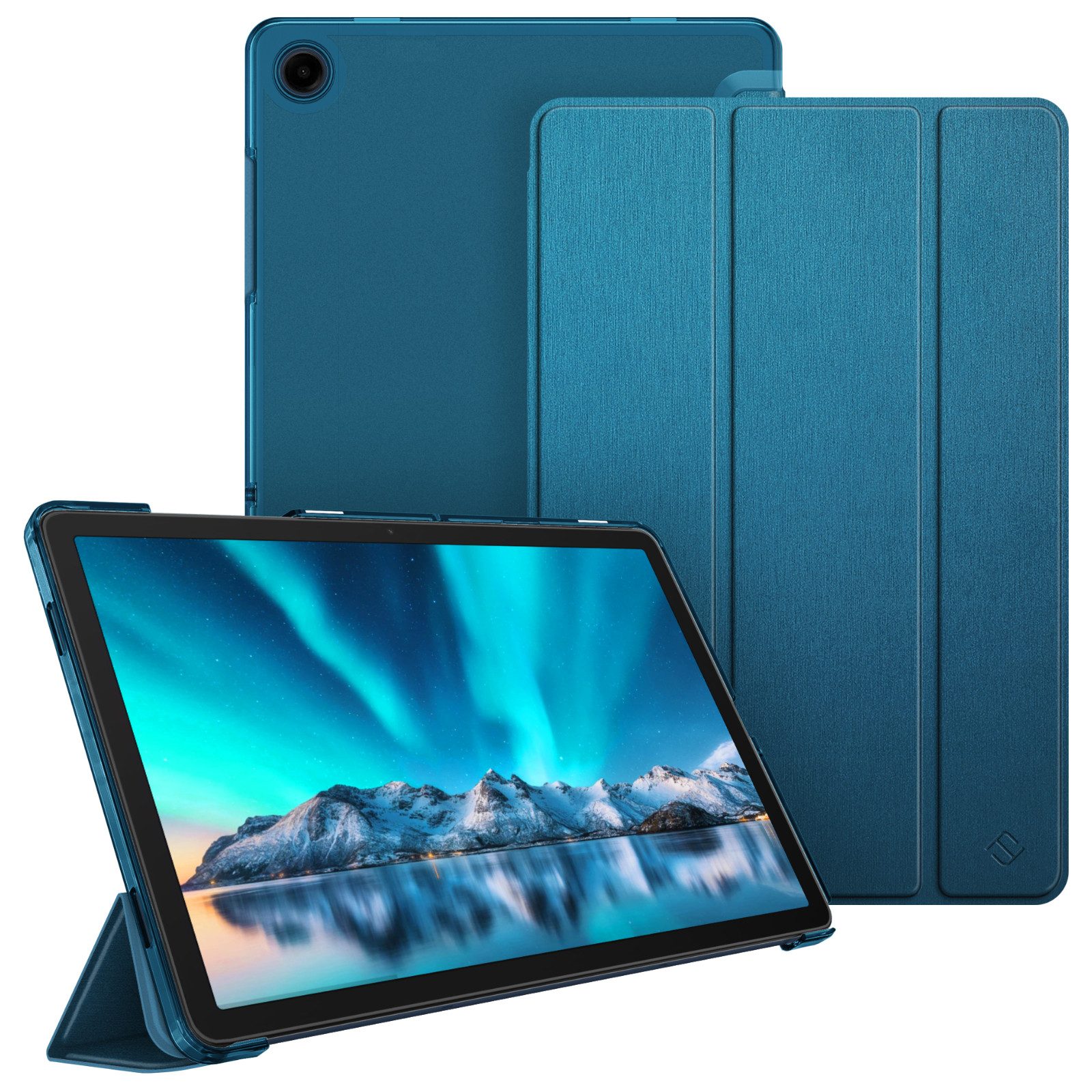 Fintie Tablet-Hülle für Samsung Galaxy Tab A9 Plus 11 Zoll 2023 SM-X210/X216/X218, Ultradünn Hülle mit Translucent Rückseite Cover mit Auto Schlaf/Wach