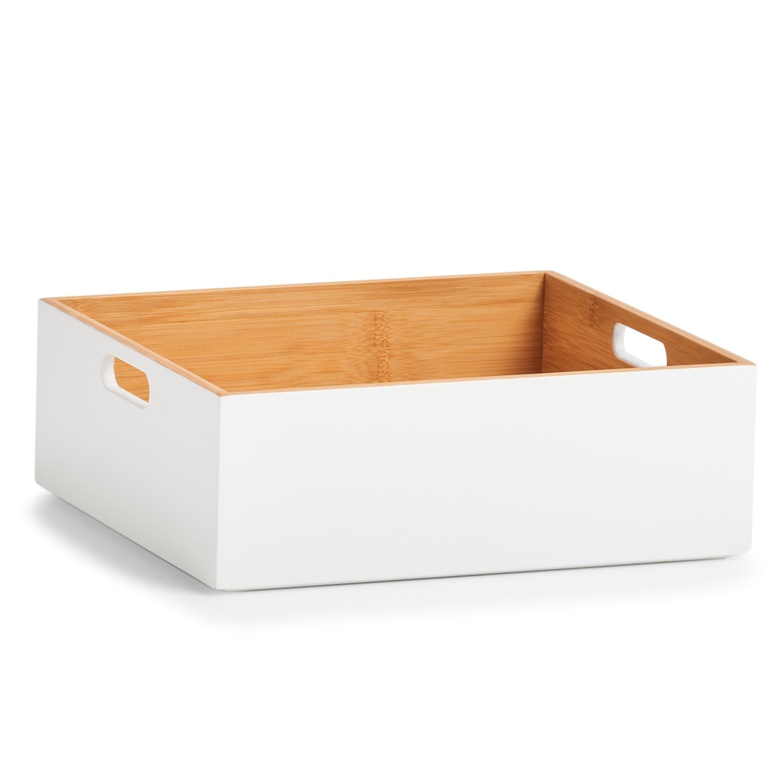 Aufbewahrungsbox Aufbewahrungskiste Bamboo weiß
