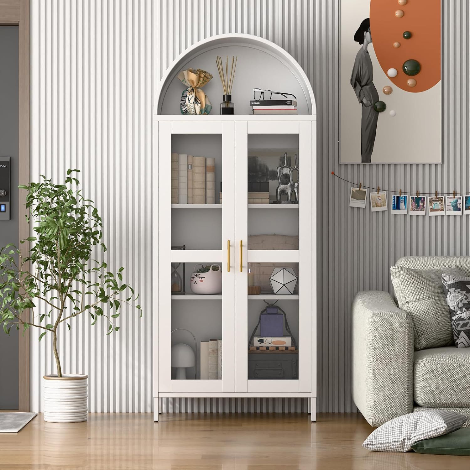 AOBABO Glasvitrine die supermetall präsentieren ständer günstig online kaufen