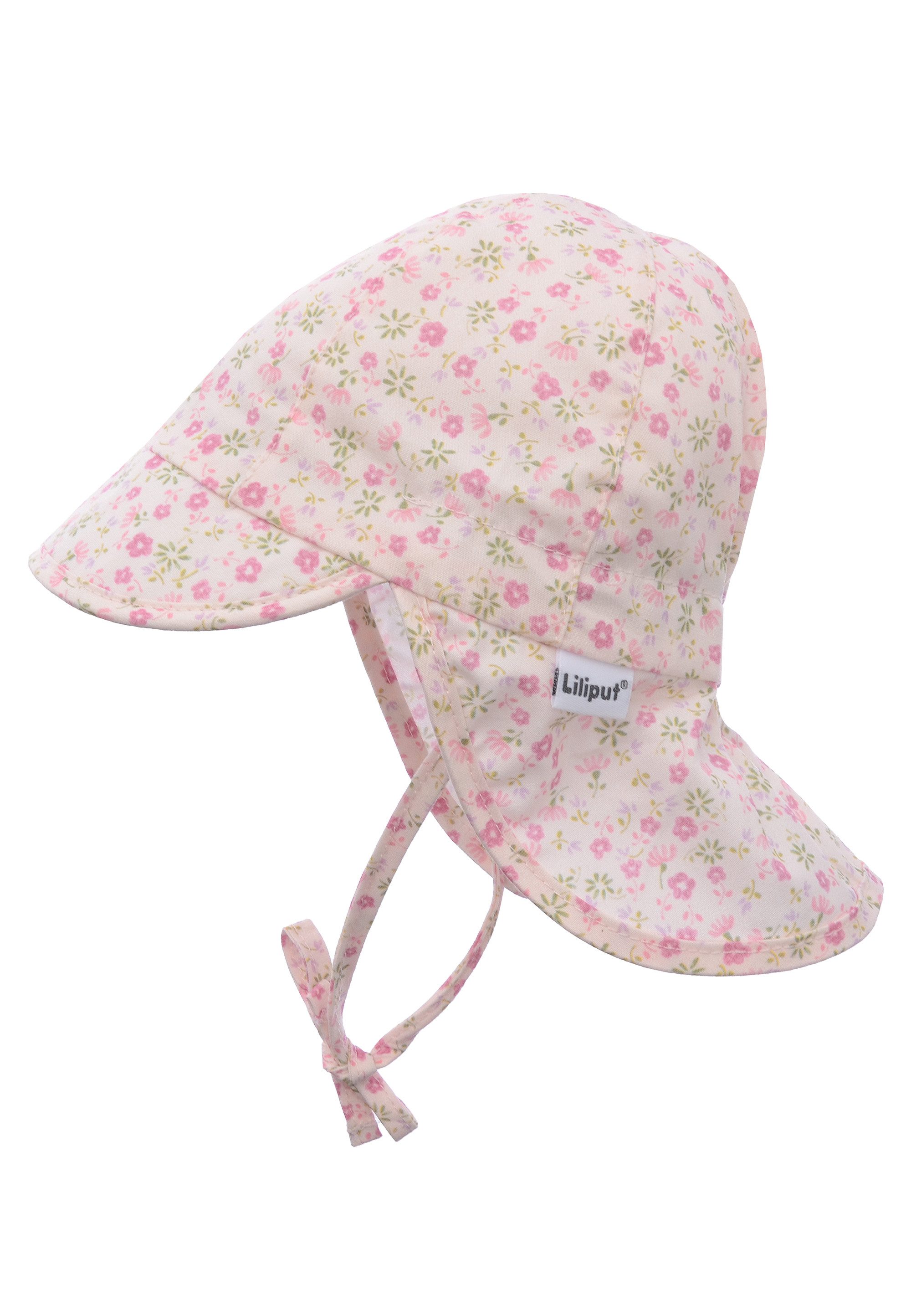 Liliput Strickmütze Blümchen mit praktischem Nackenschutz günstig online kaufen