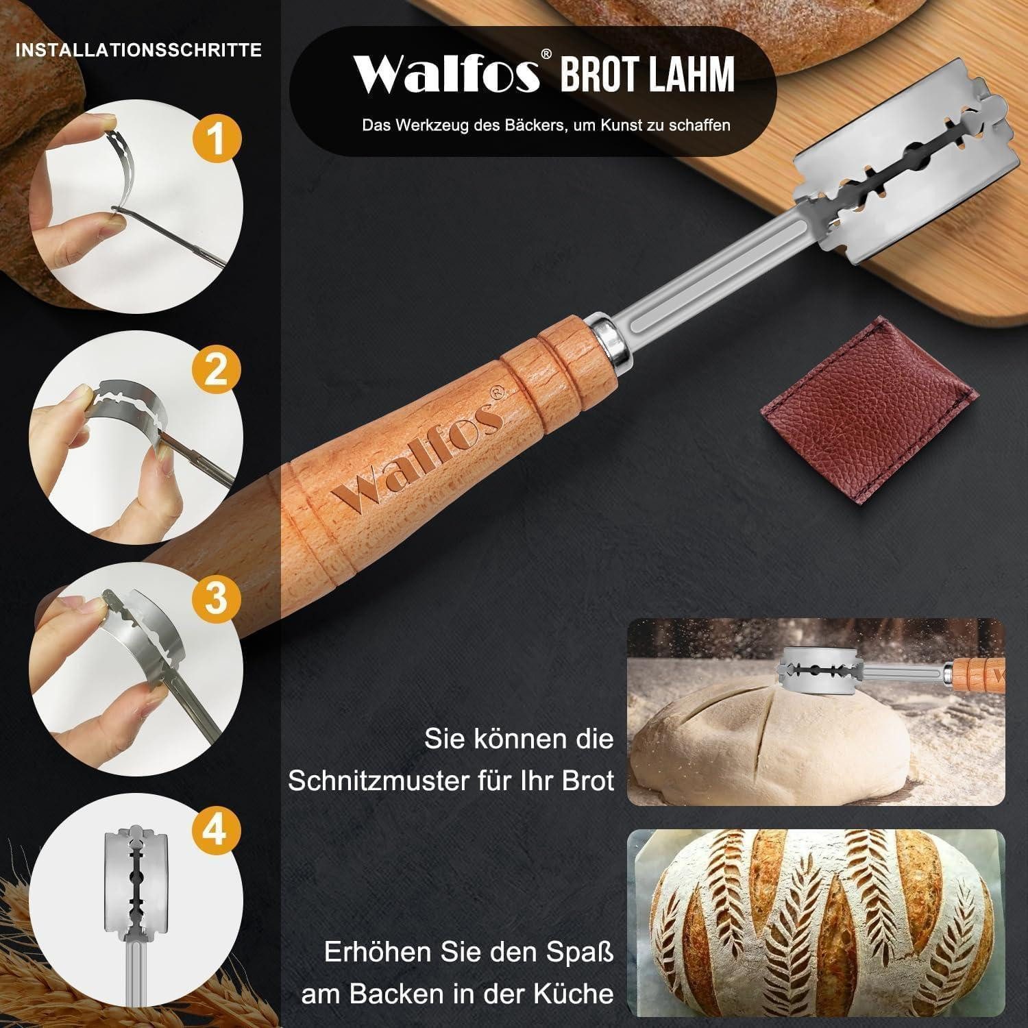 LuxusKollektion Gärkorb Gärkörb Set 2-teilig 23cm Rund + 25cm Oval 100% Natürliches Rattan mit