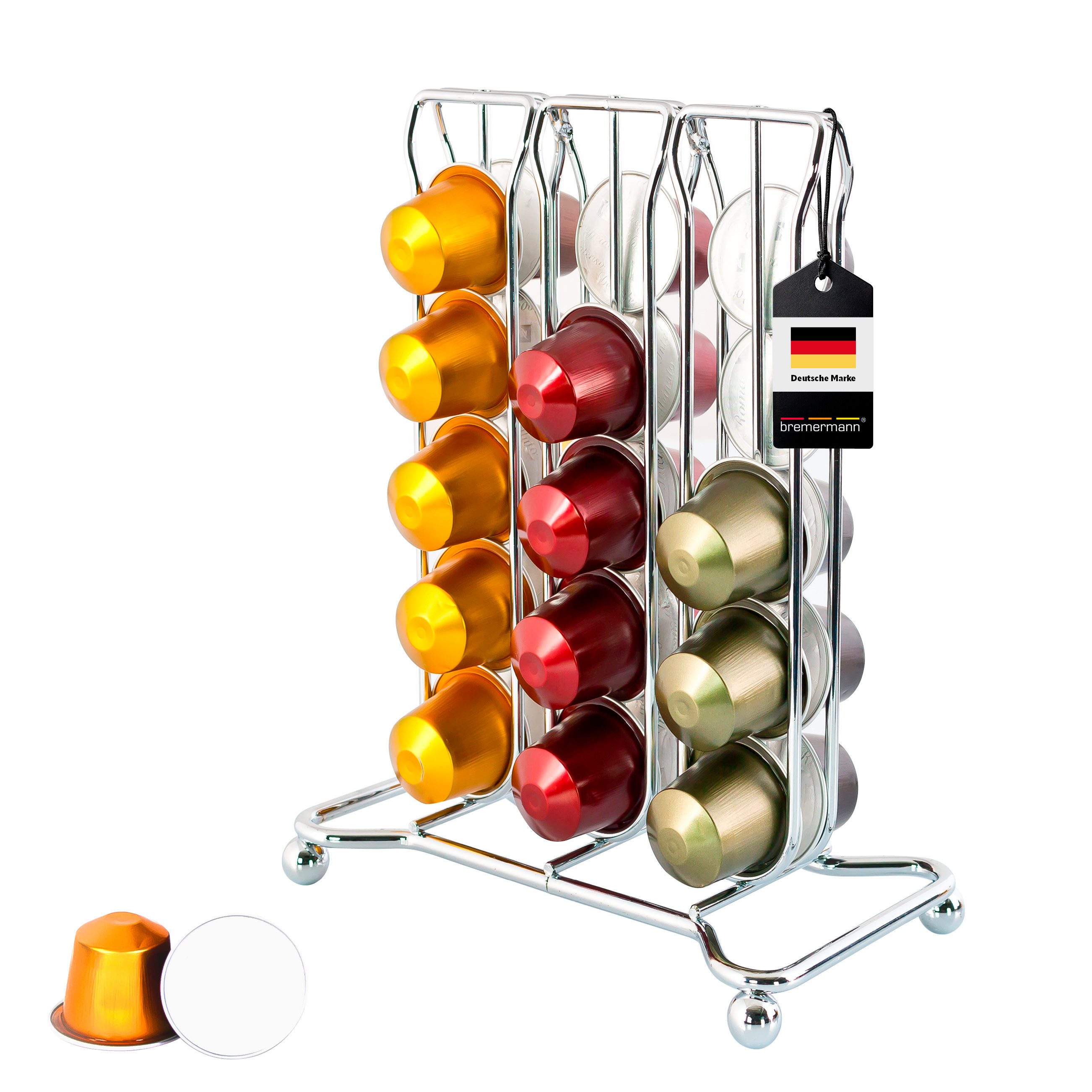 bremermann Kapselspender Kapselhalter für 30 "NESPRESSO" Kapseln, Kapselständer, Kapselspender