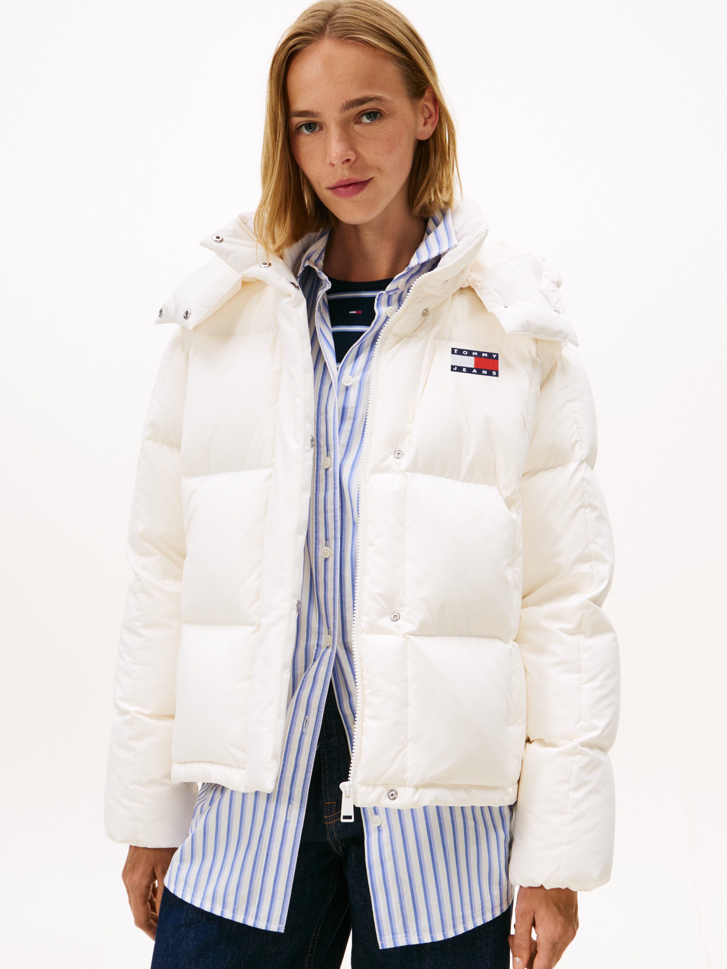 Tommy Jeans Steppjacke TJW ALASKA GRID DOWN JACKET EXT