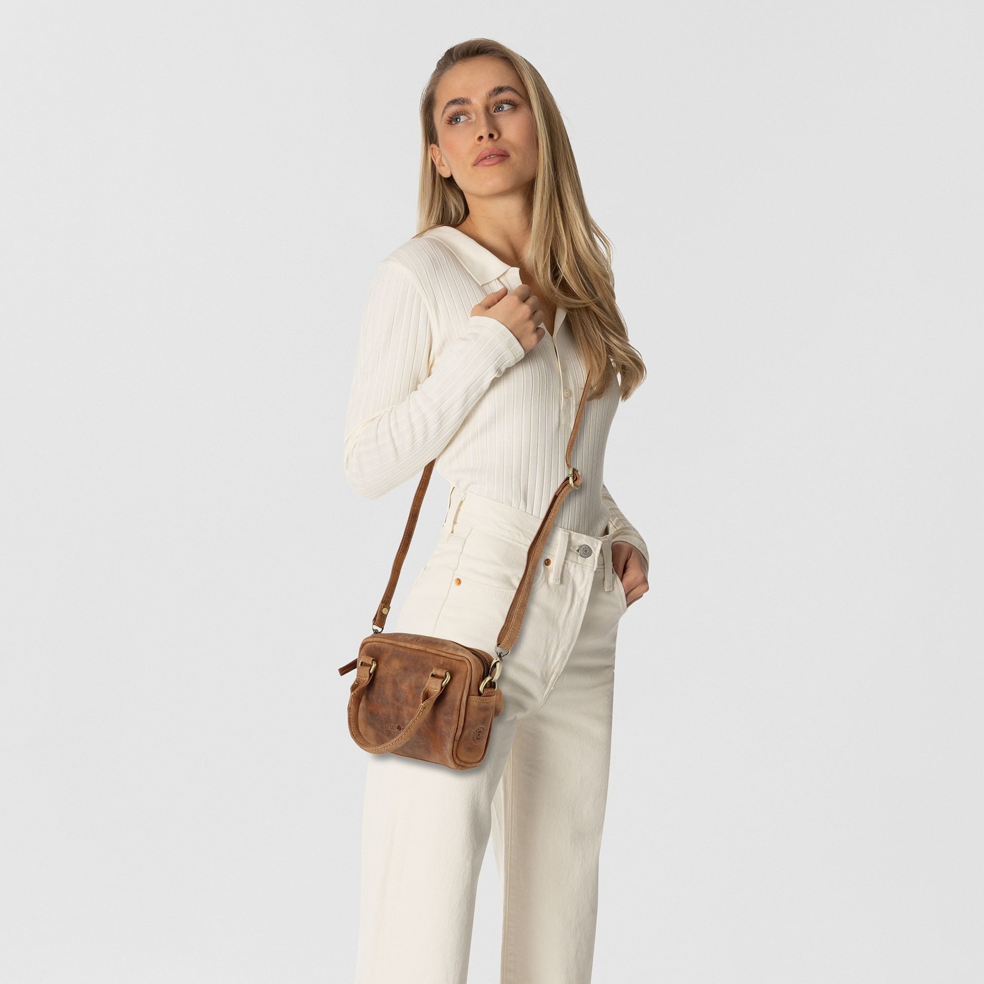 Greenburry Henkeltasche Vintage, Leder